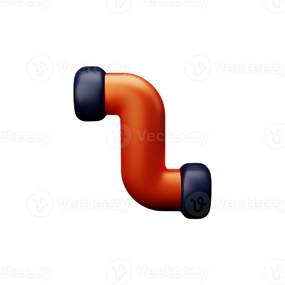 pipe 3d rendering icon illustration png