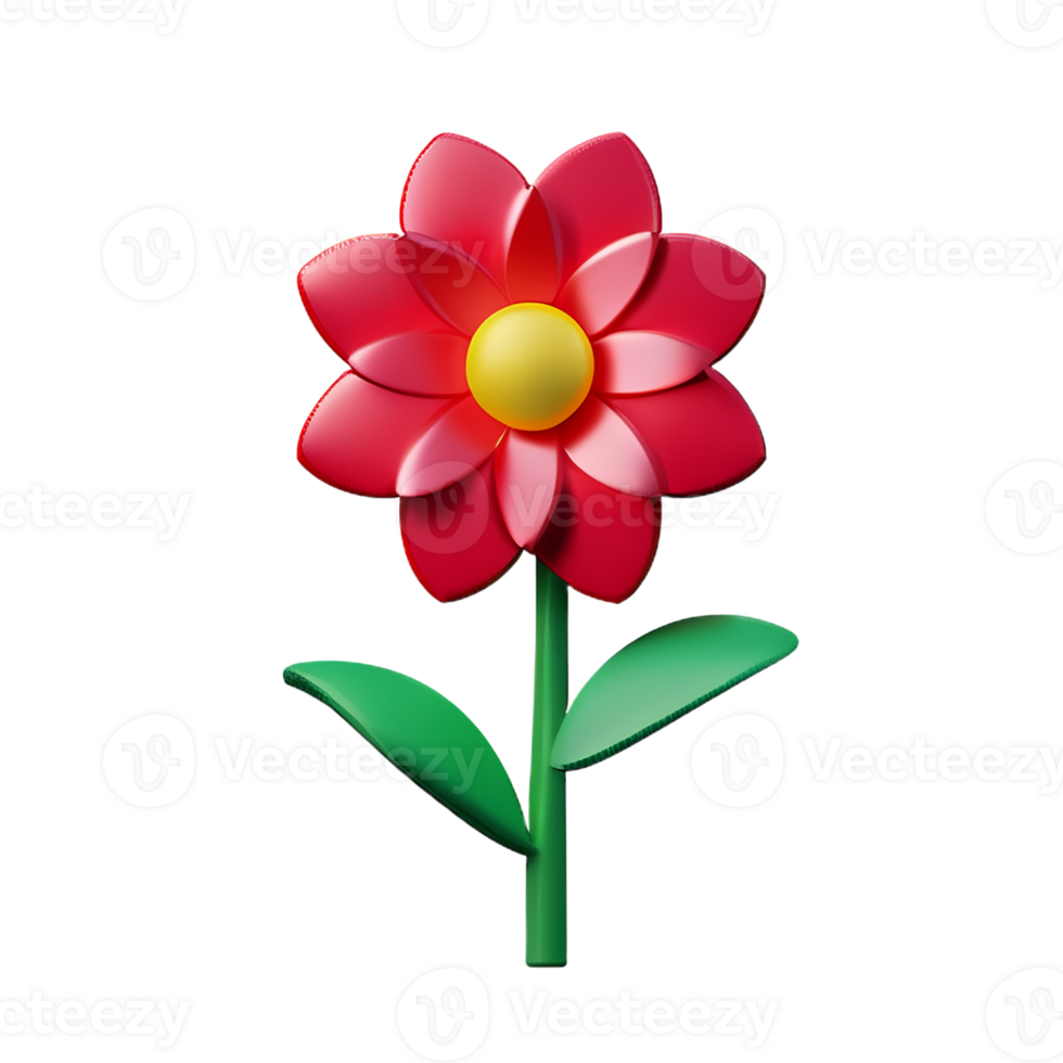 jasmine flower 3d rendering icon illustration png
