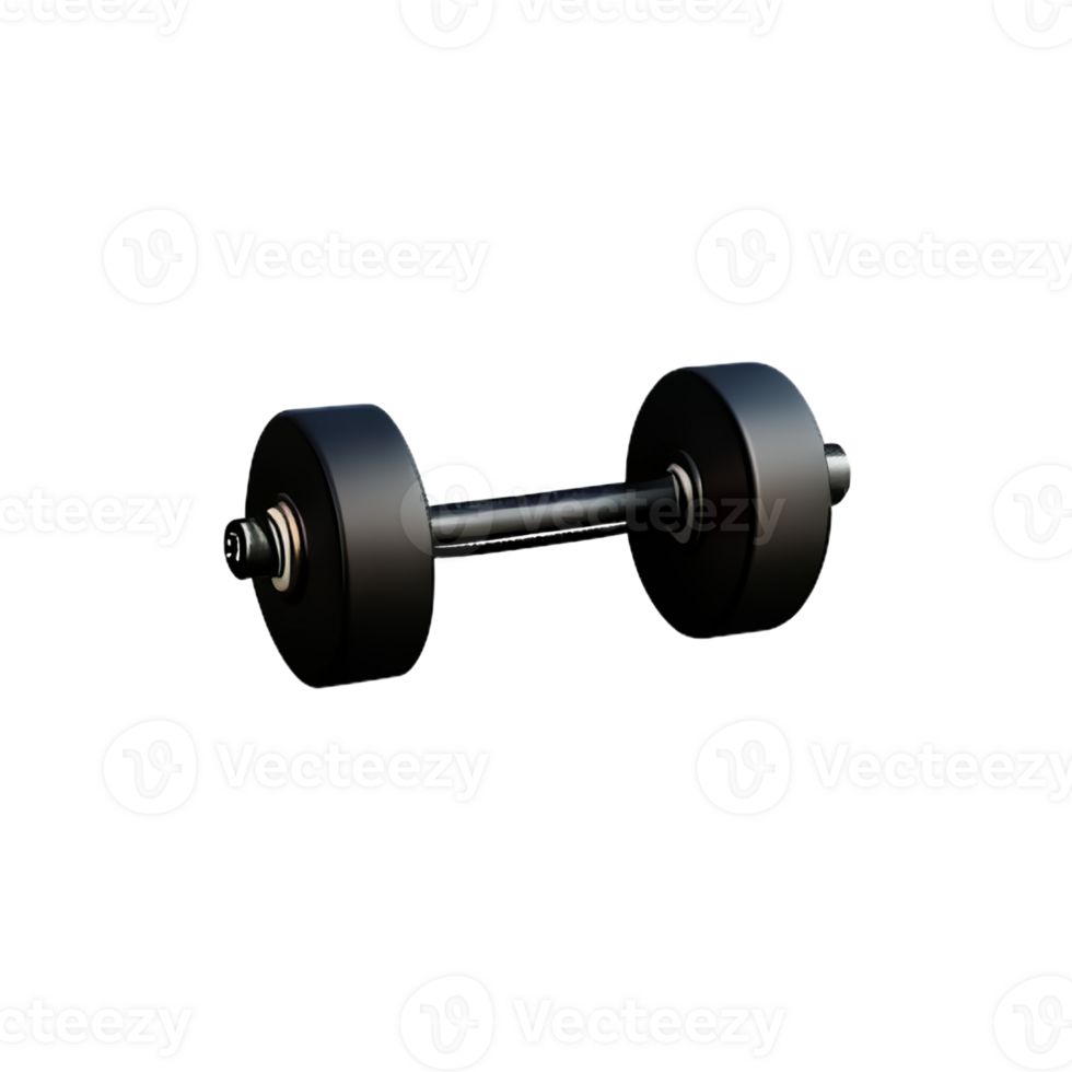 dumbbell  3d rendering icon illustration png