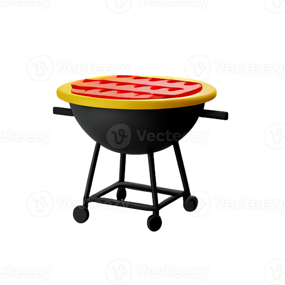 grill 3d rendering icon illustration png