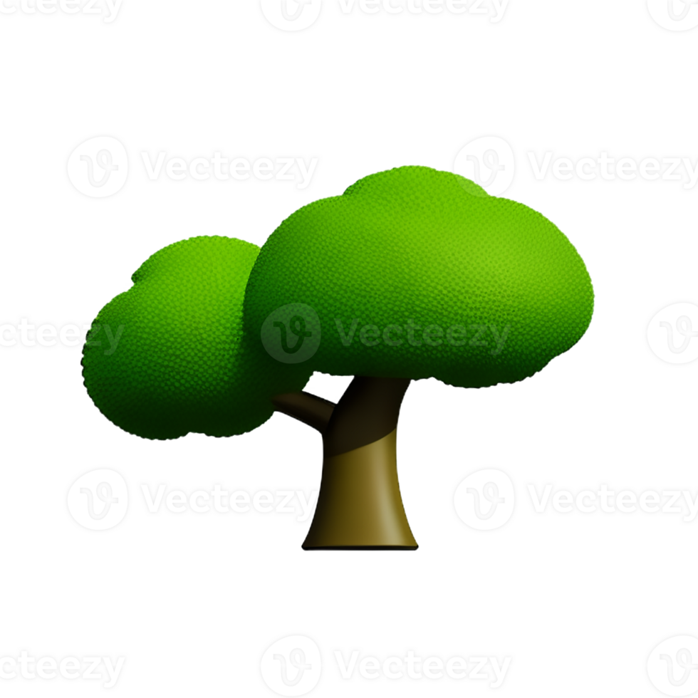 broccoli 3d rendering icon illustration png