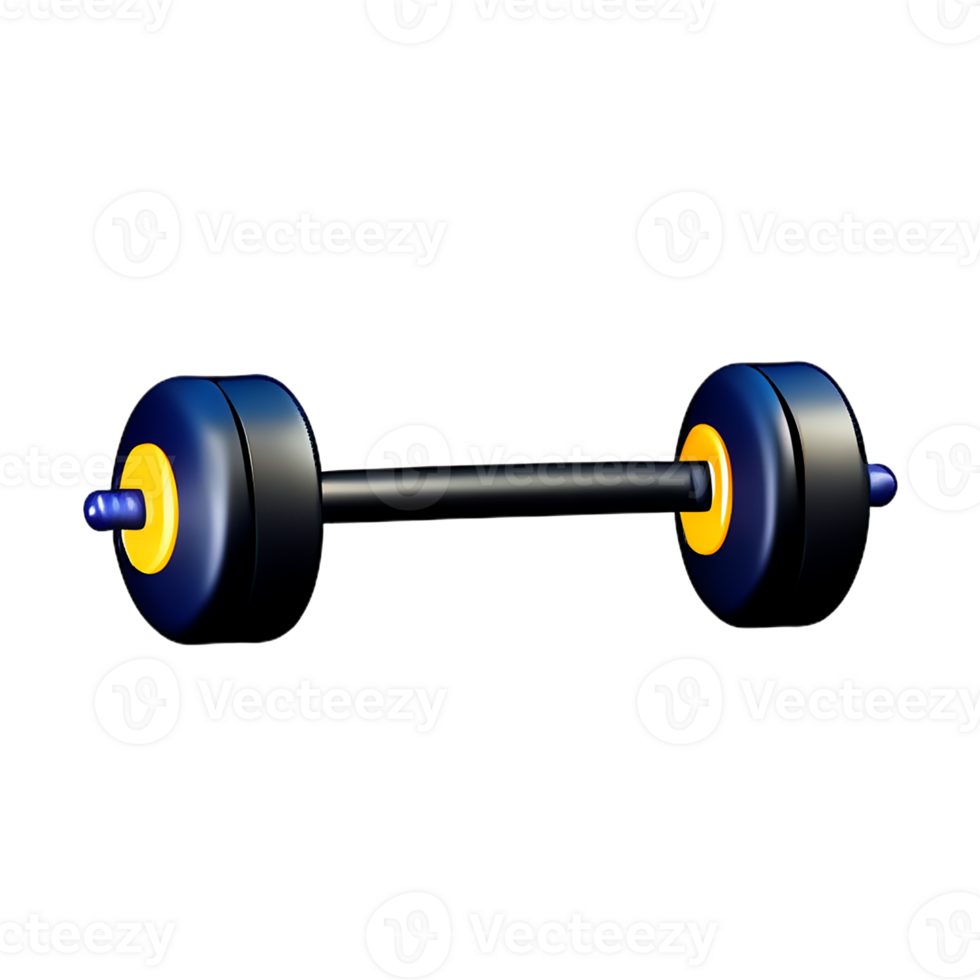 dumbbell  3d rendering icon illustration png