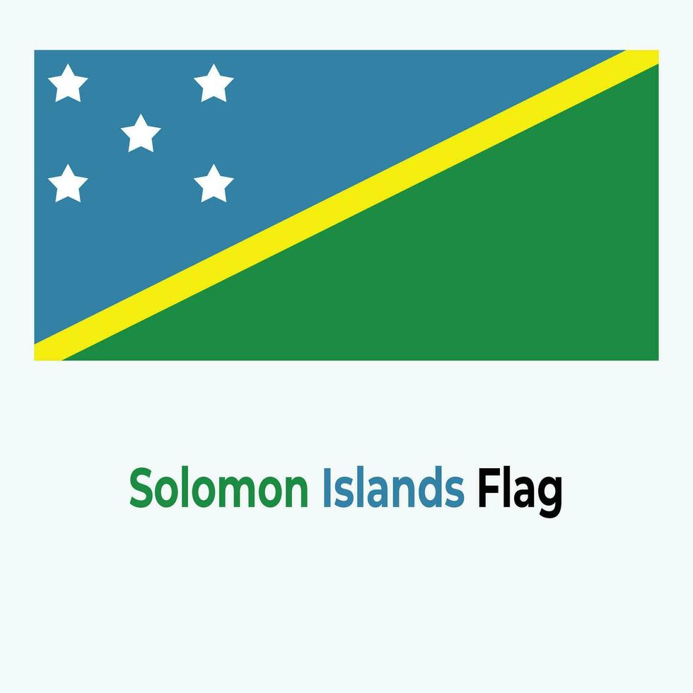The Solomon Islands Flag vector