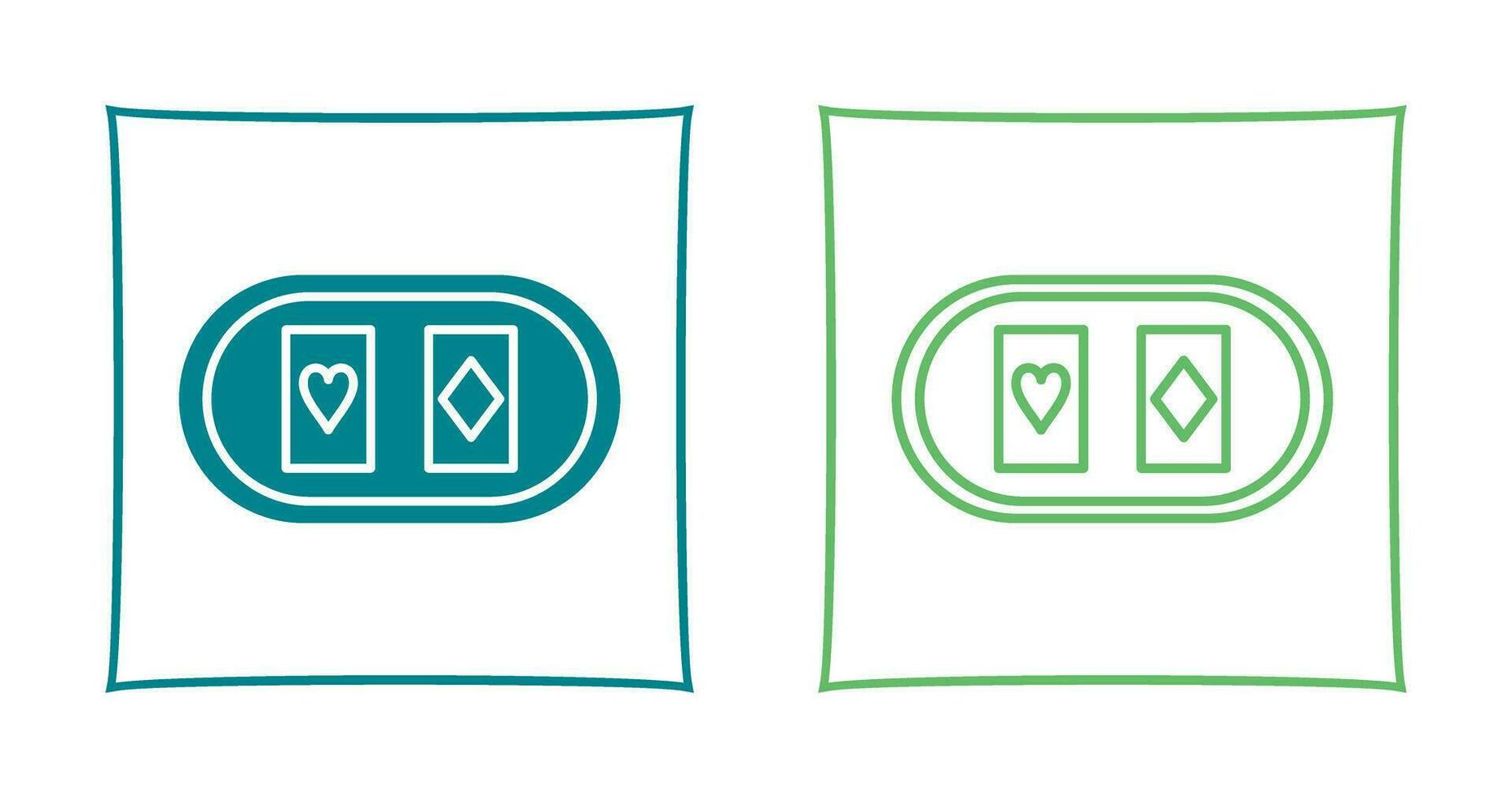 Cards Table Vector Icon