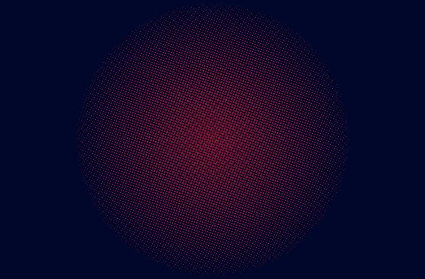 a red and black background with a circle in the center halftone dot feffect vector