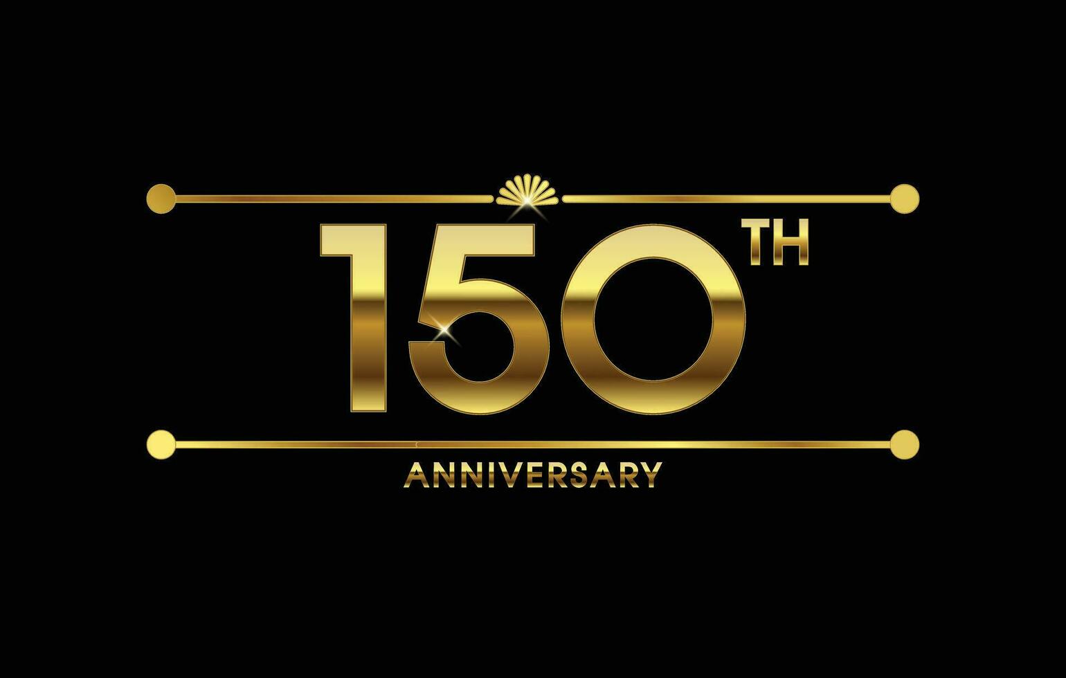 150 years anniversary  celebration vector