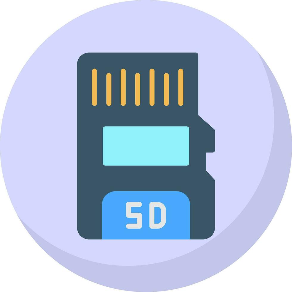 diseño de icono de vector de tarjeta sd