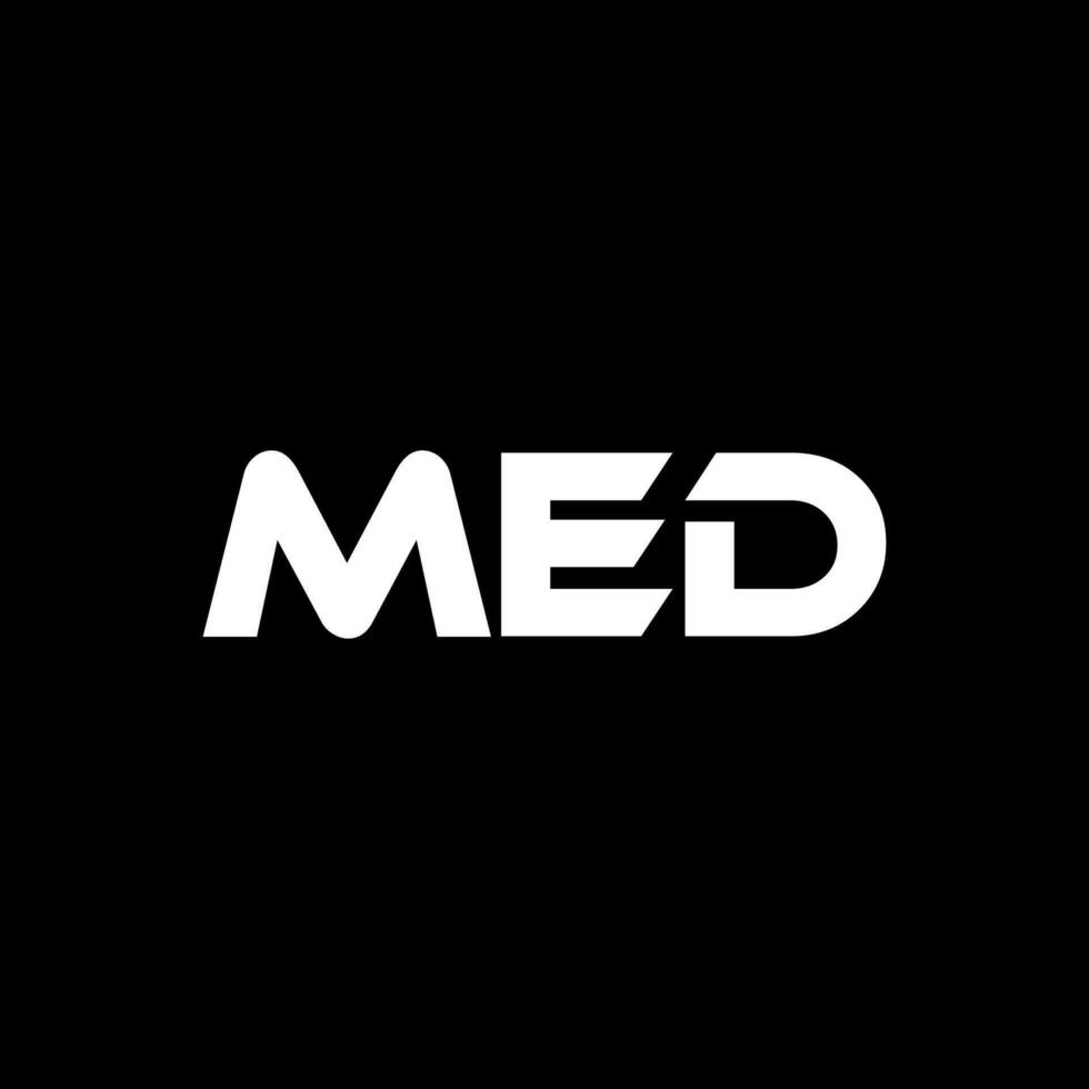 MED Letter Logo Design, Inspiration for a Unique Identity. Modern Elegance and Creative Design. Watermark Your Success with the Striking this Logo. vector