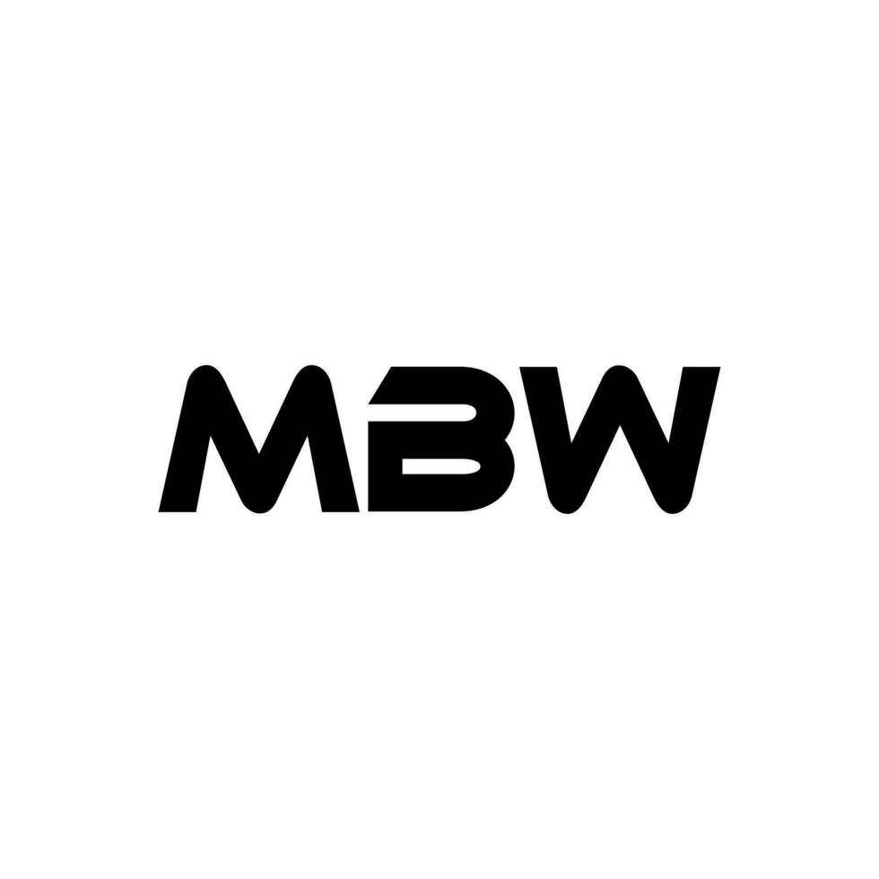 mbw letra logo diseño, inspiración para un único identidad. moderno elegancia y creativo diseño. filigrana tu éxito con el sorprendentes esta logo. vector