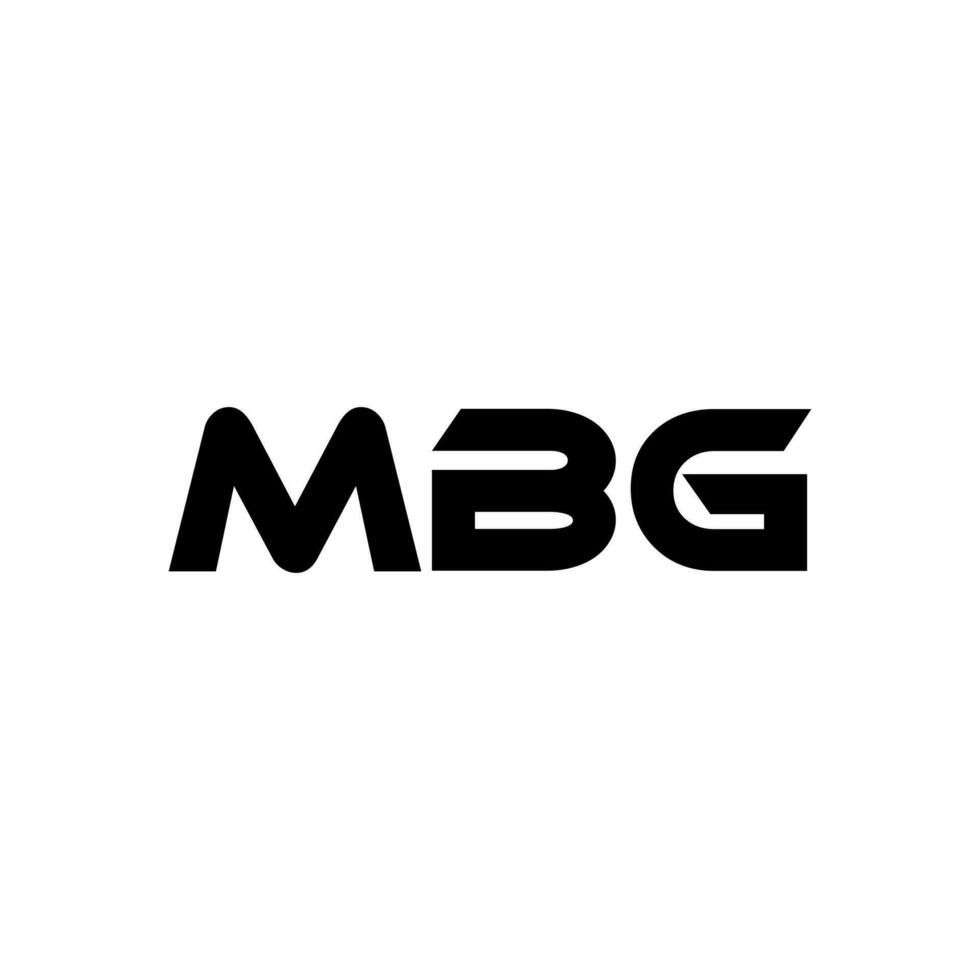 mbg letra logo diseño, inspiración para un único identidad. moderno elegancia y creativo diseño. filigrana tu éxito con el sorprendentes esta logo. vector