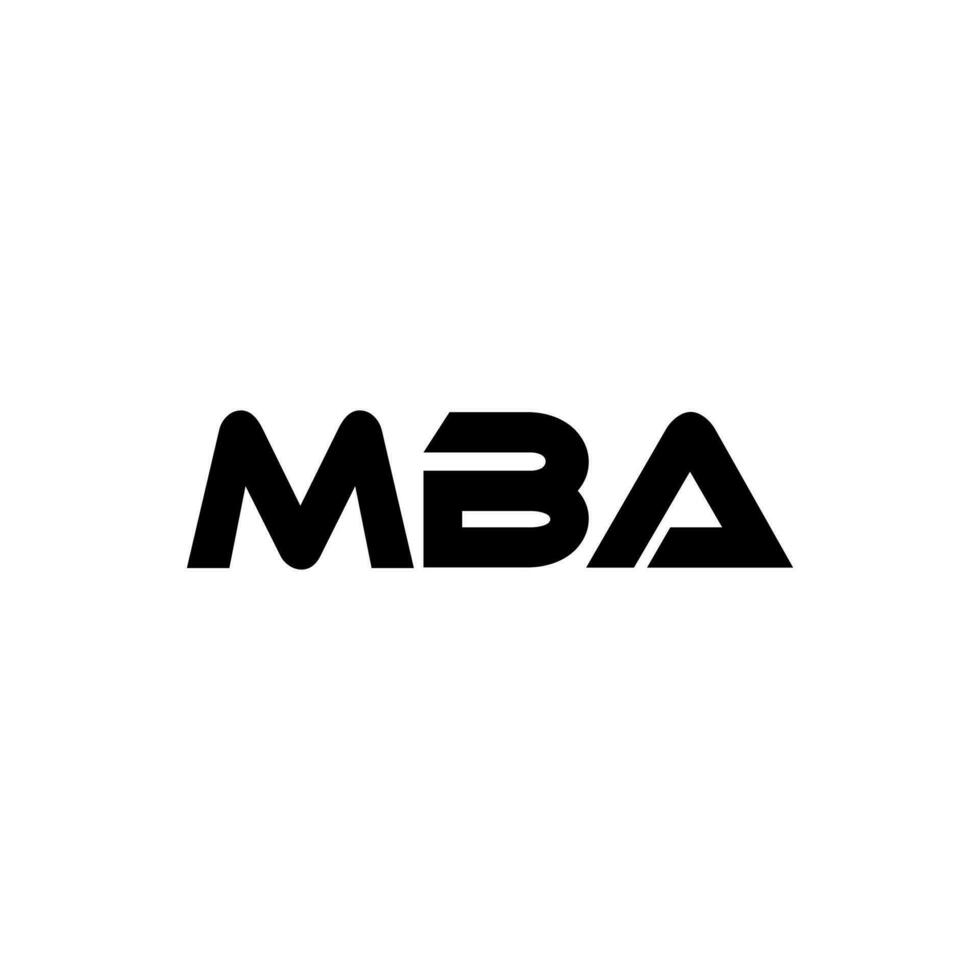 MBA Letter Logo Design, Inspiration for a Unique Identity. Modern Elegance and Creative Design. Watermark Your Success with the Striking this Logo. vector