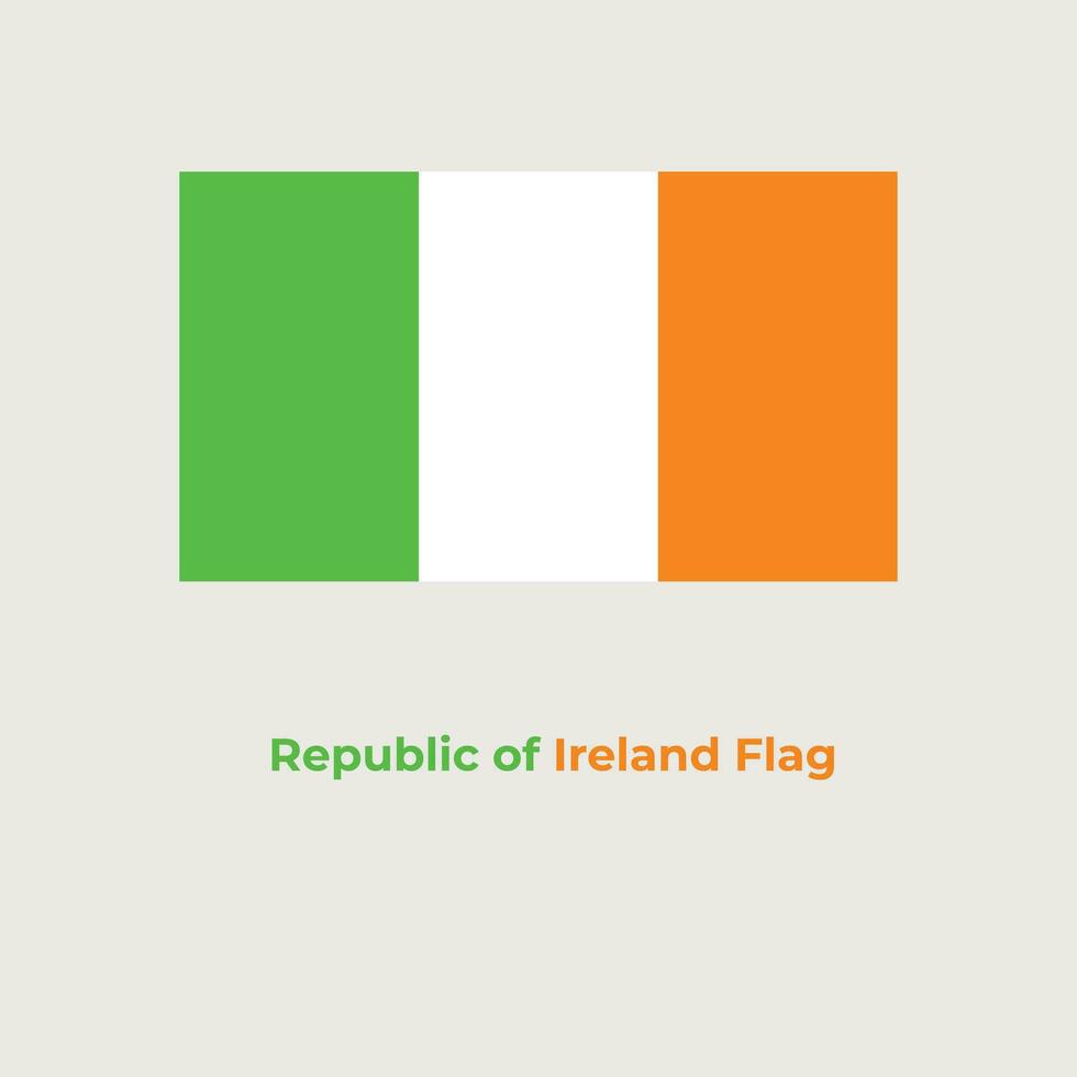 The Ireland Flag vector