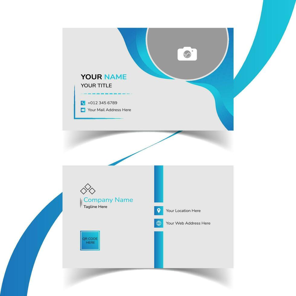 Modern Creative and Simple Corporate Business Card Template Design. vector