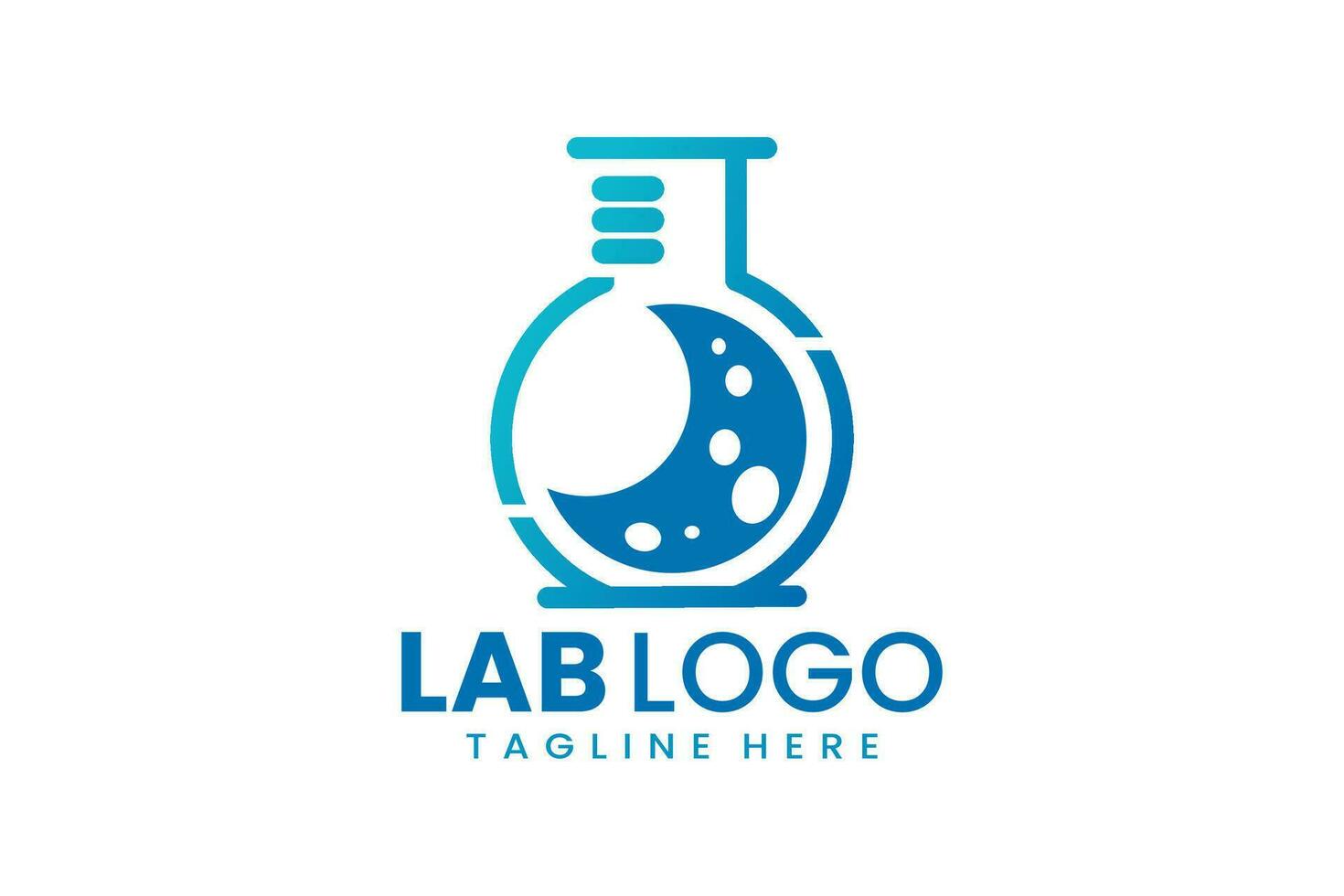 Flat modern simple laboratory logo template icon symbol vector design illustration
