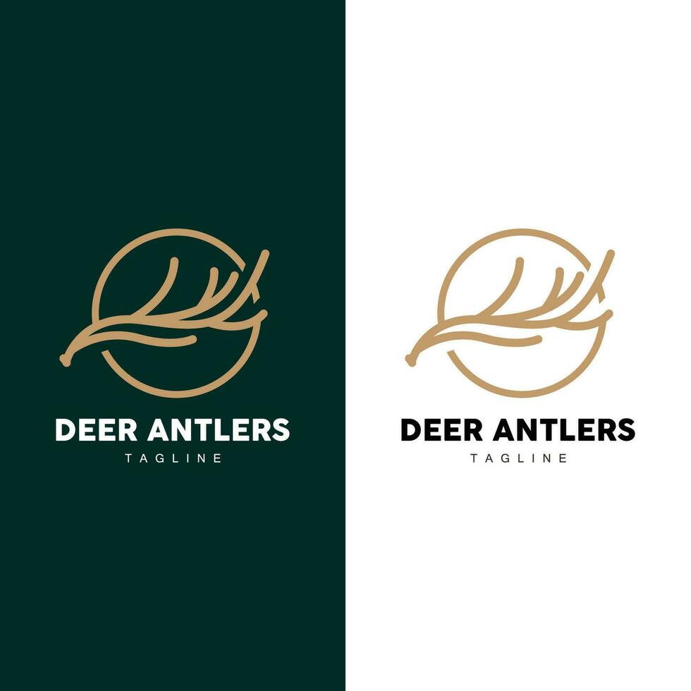 Deer Horn Logo Design Horn Animal Illustration Minimalist Simple Symbol deer-horn-logo-design-horn-animal-illustration-minimalist-simple-symbol