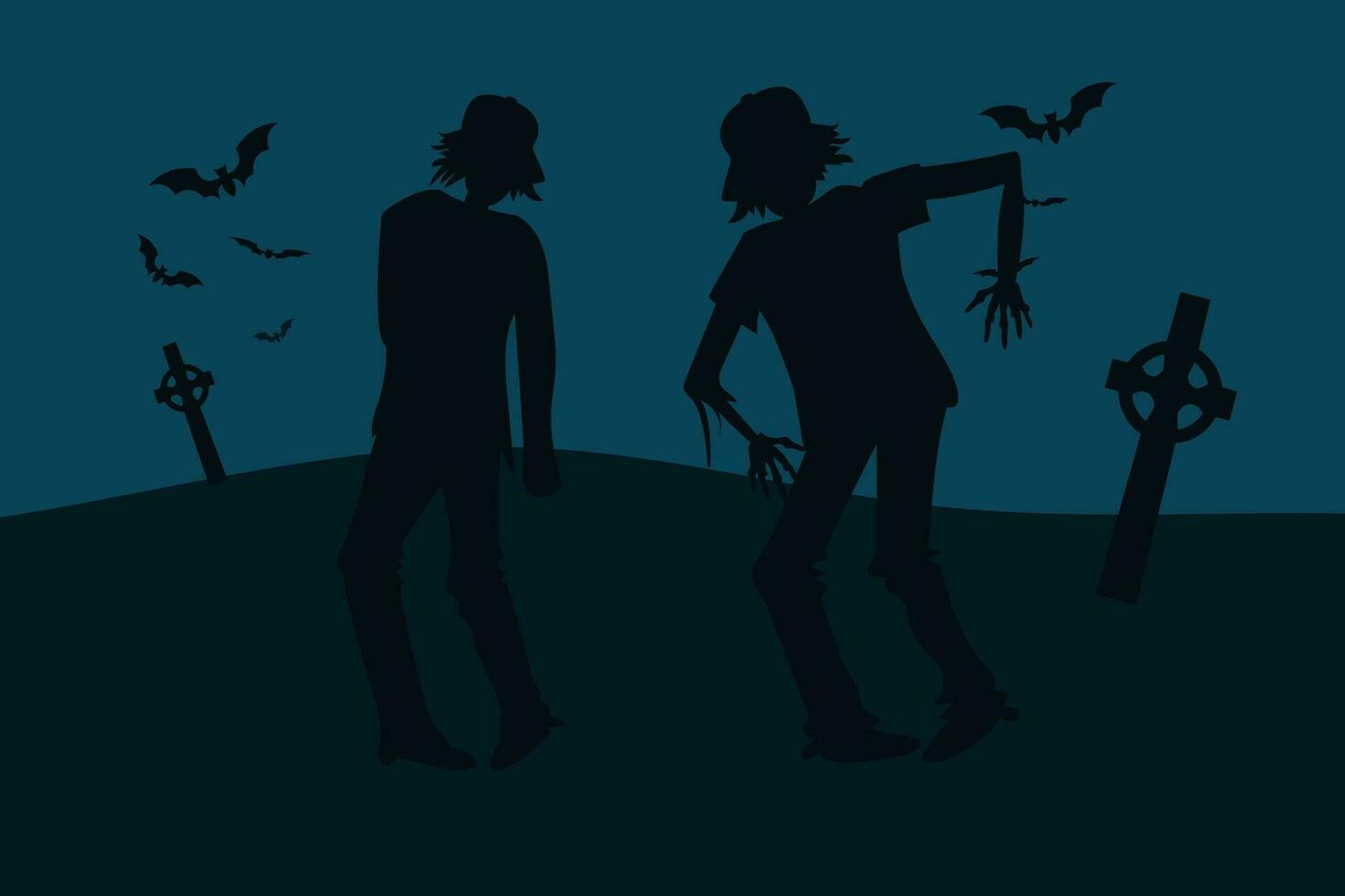 Halloween Set Background Elements Bundle Theme Pack vector