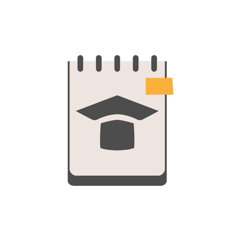 colored notepad or abstract icon vector