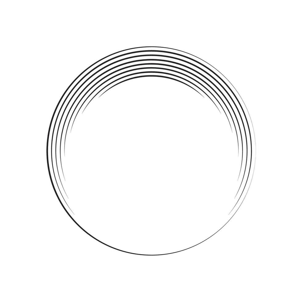 circle frame with line style ellement illustration vector