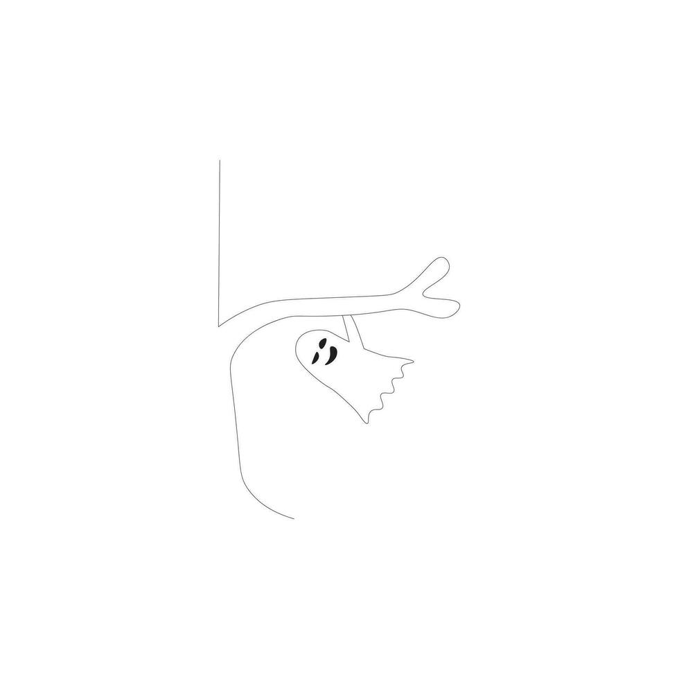 vector flat halloween ghost