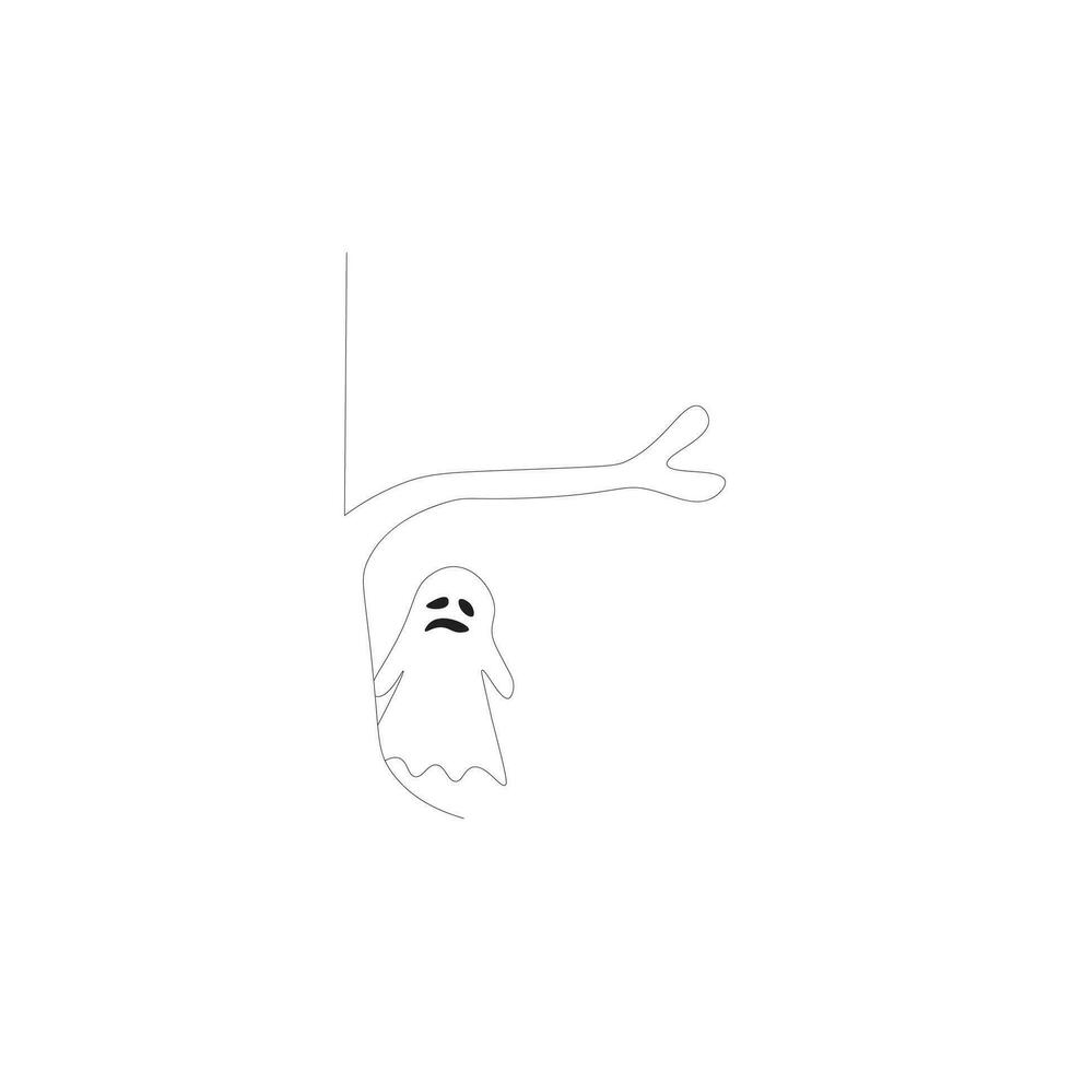 vector flat halloween ghost