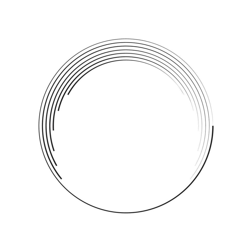 circle frame with line style ellement illustration vector