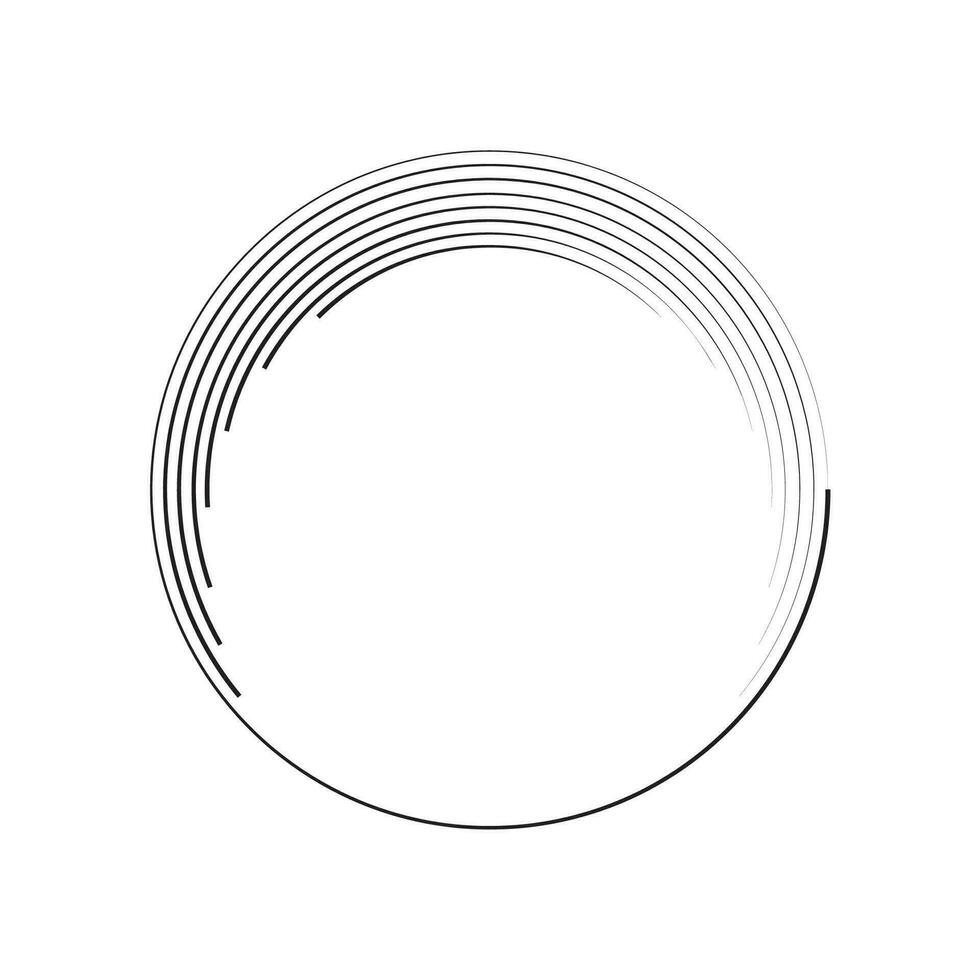 circle frame with line style ellement illustration vector
