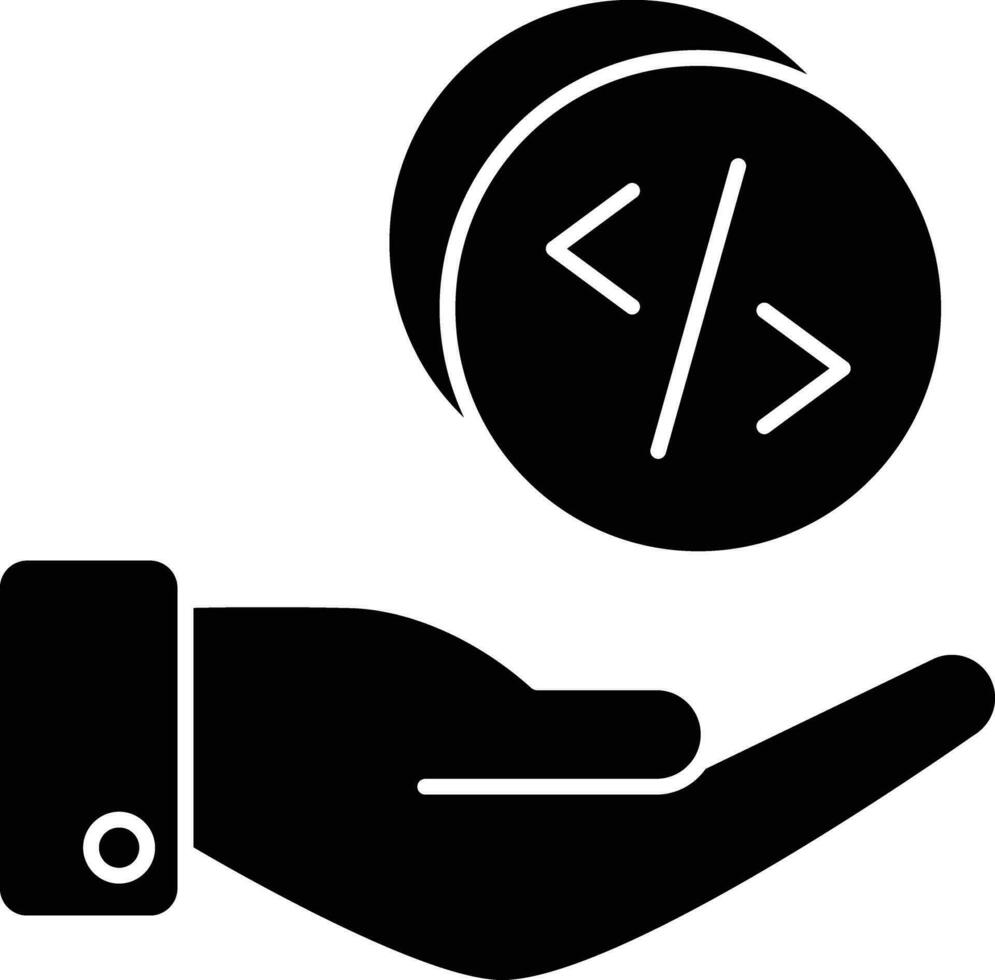glyph icons design style vector
