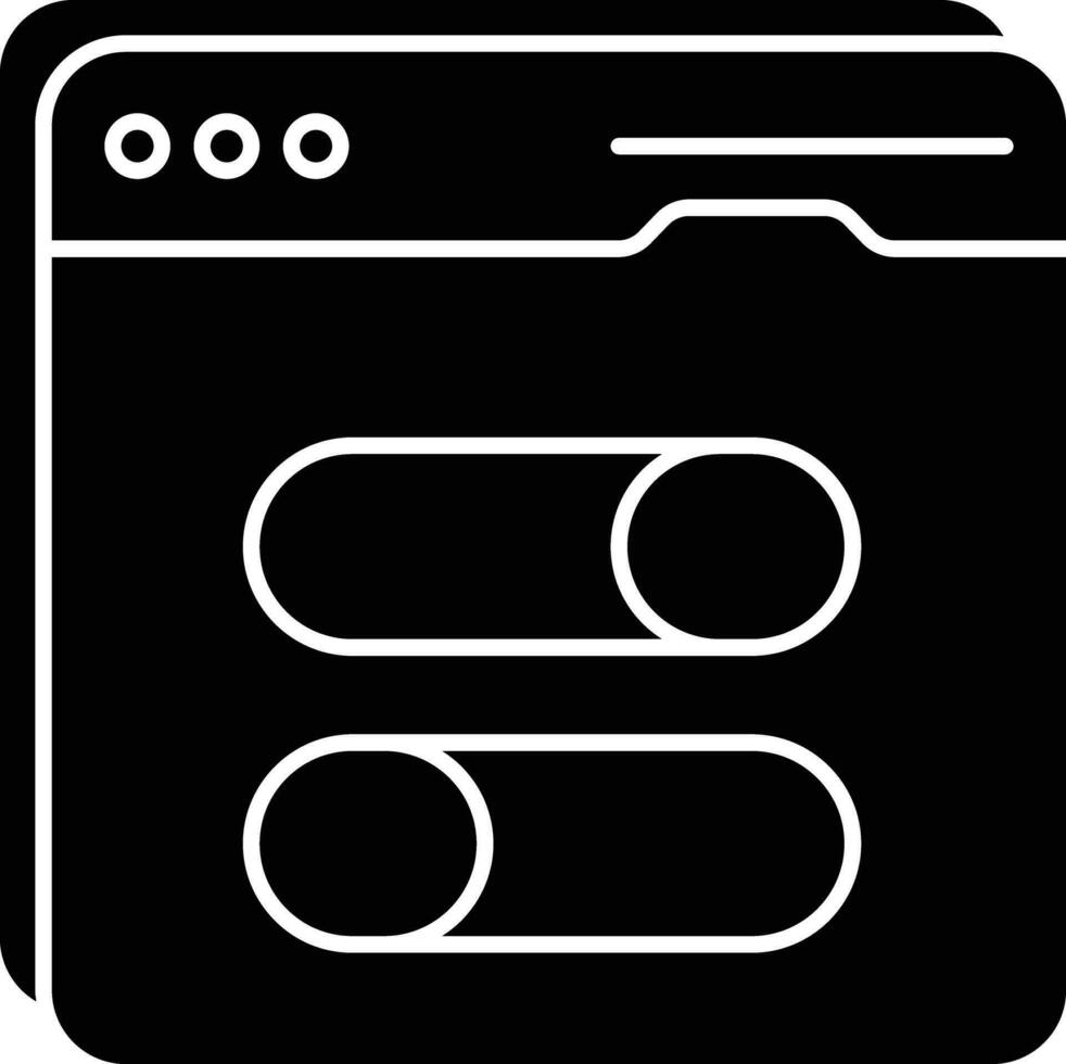 web button  glyph icons design style vector