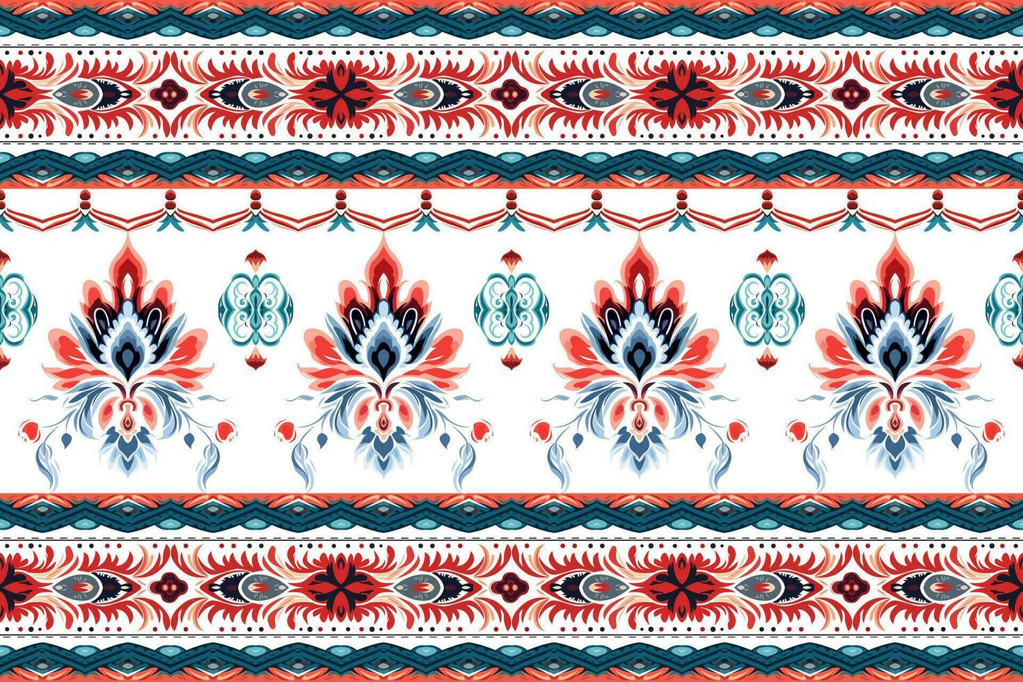 resumen étnico frontera patrones diseño. azteca tela textil mandala decorativo. tribal nativo motivo tradicional bordado vector antecedentes