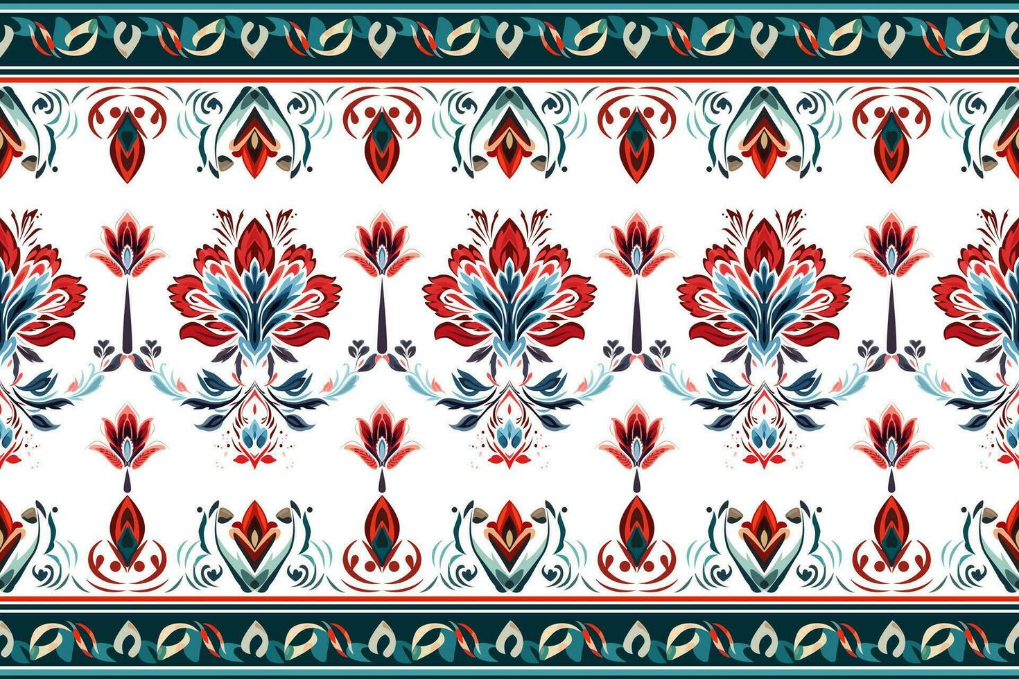 Abstract ethnic border patterns design. Aztec fabric textile mandala decorative. Tribal native motif traditional embroidery vector background