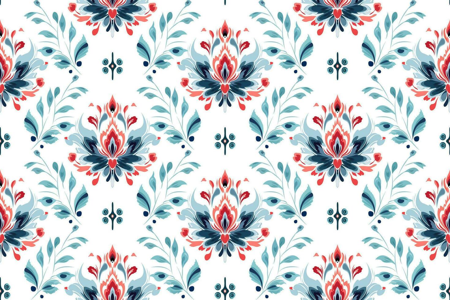 Abstract ethnic seamless pattern design. Aztec fabric carpet boho mandalas decorated. Tribal native motif traditional embroidery vector background