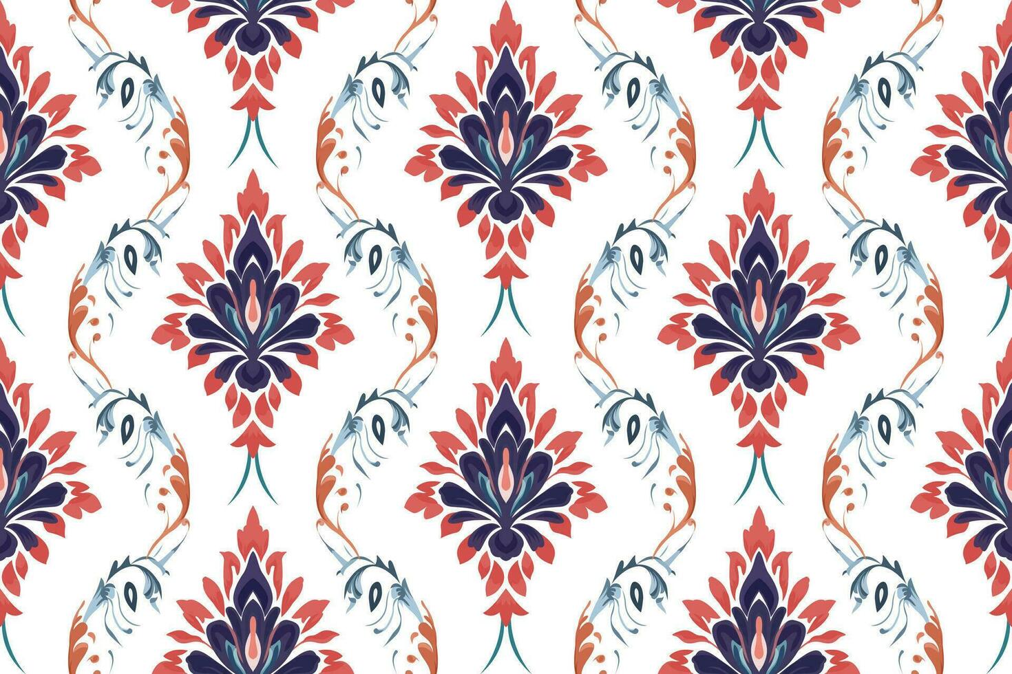 Abstract ethnic seamless pattern design. Aztec fabric carpet boho mandalas decorated. Tribal native motif traditional embroidery vector background