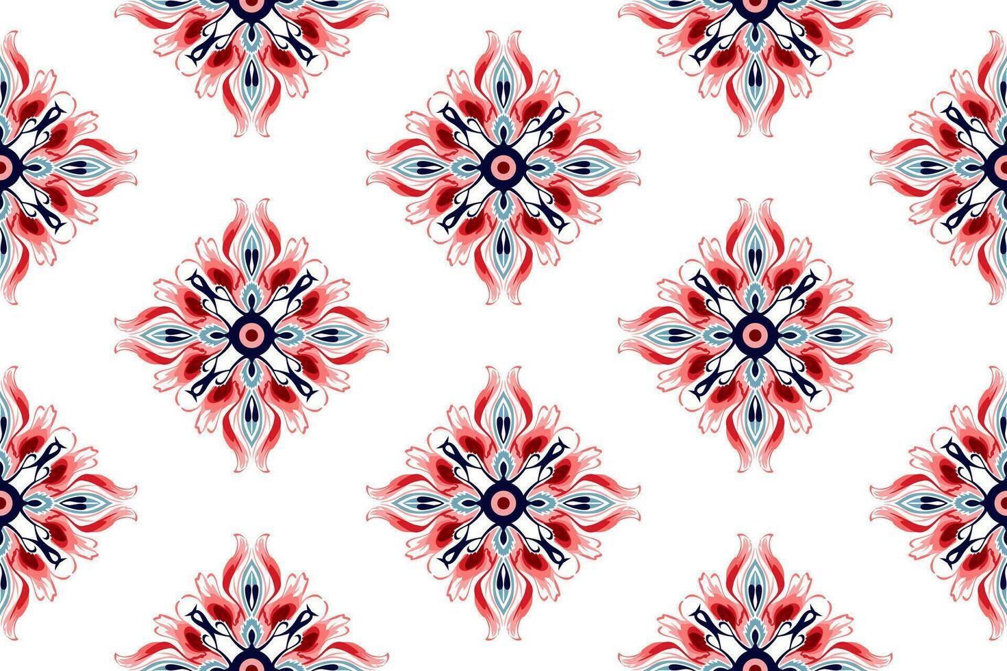 Abstract ethnic seamless pattern design. Aztec fabric carpet boho mandalas decorated. Tribal native motif traditional embroidery vector background