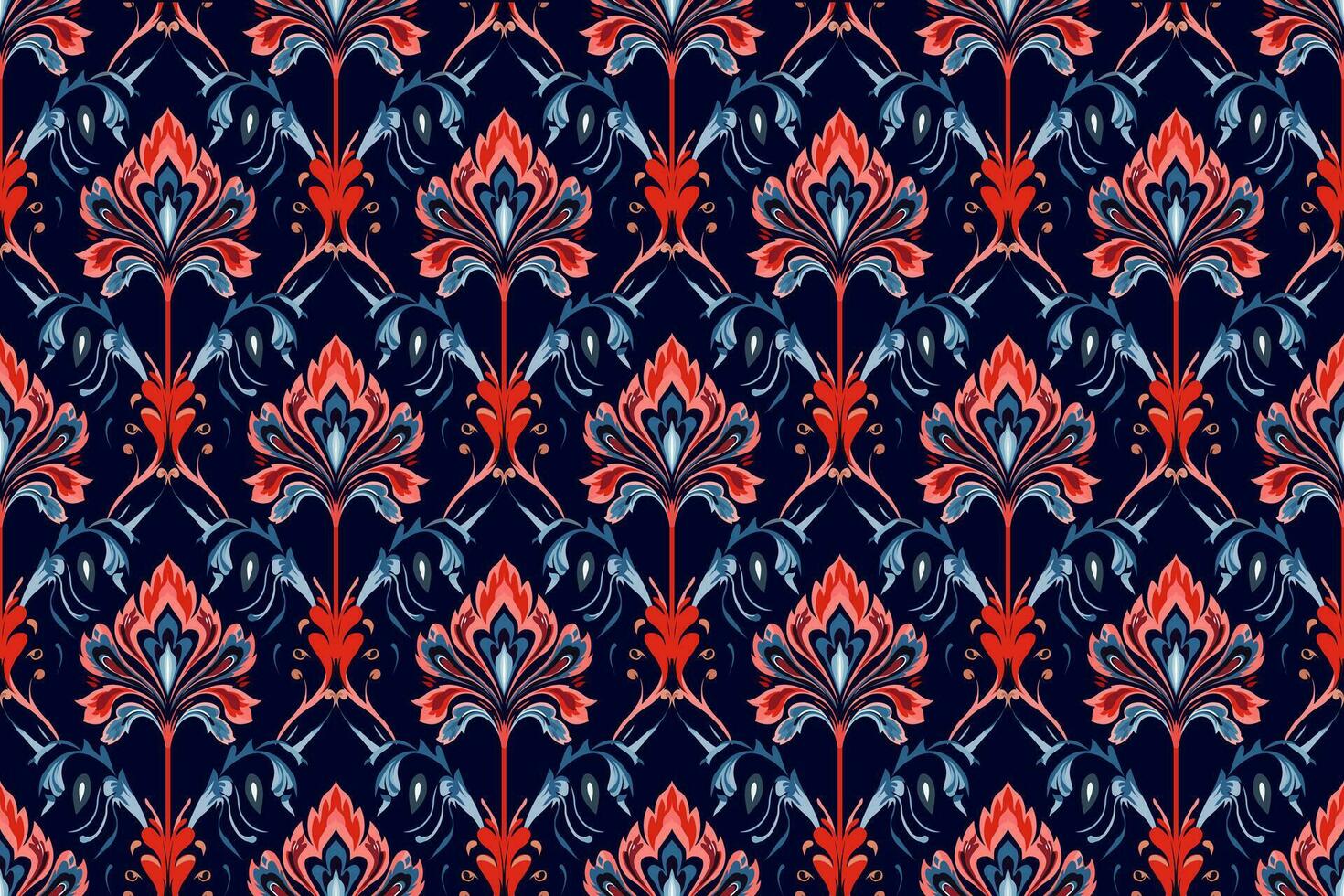 Abstract ethnic seamless pattern design. Aztec fabric carpet boho mandalas decorated. Tribal native motif traditional embroidery vector background