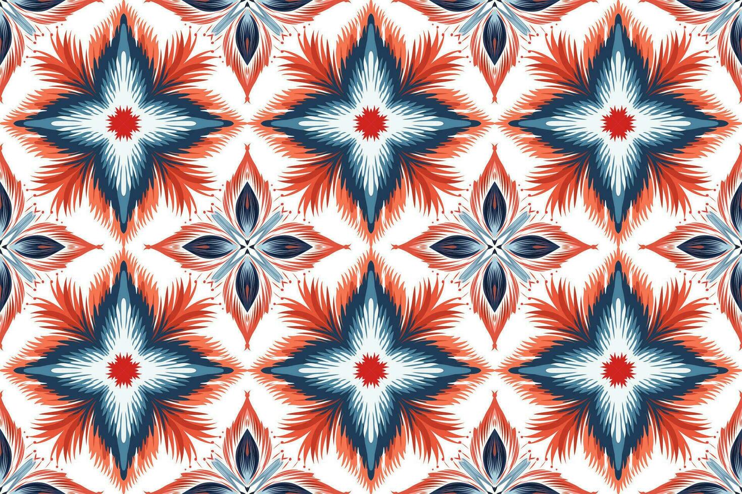 Abstract ethnic seamless pattern design. Aztec fabric carpet boho mandalas decorated. Tribal native motif traditional embroidery vector background