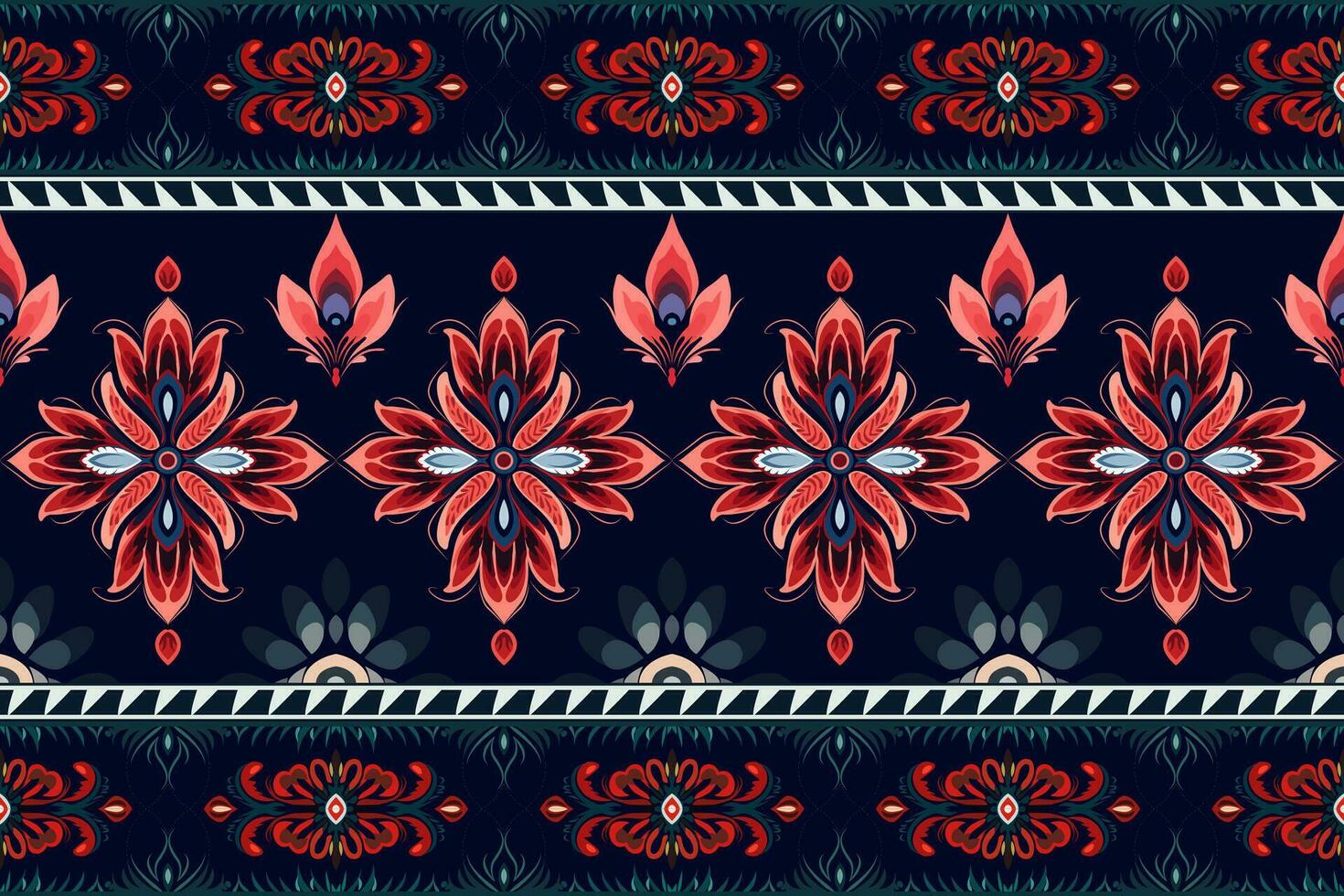 resumen étnico frontera patrones diseño. azteca tela textil mandala decorativo. tribal nativo motivo tradicional bordado vector antecedentes