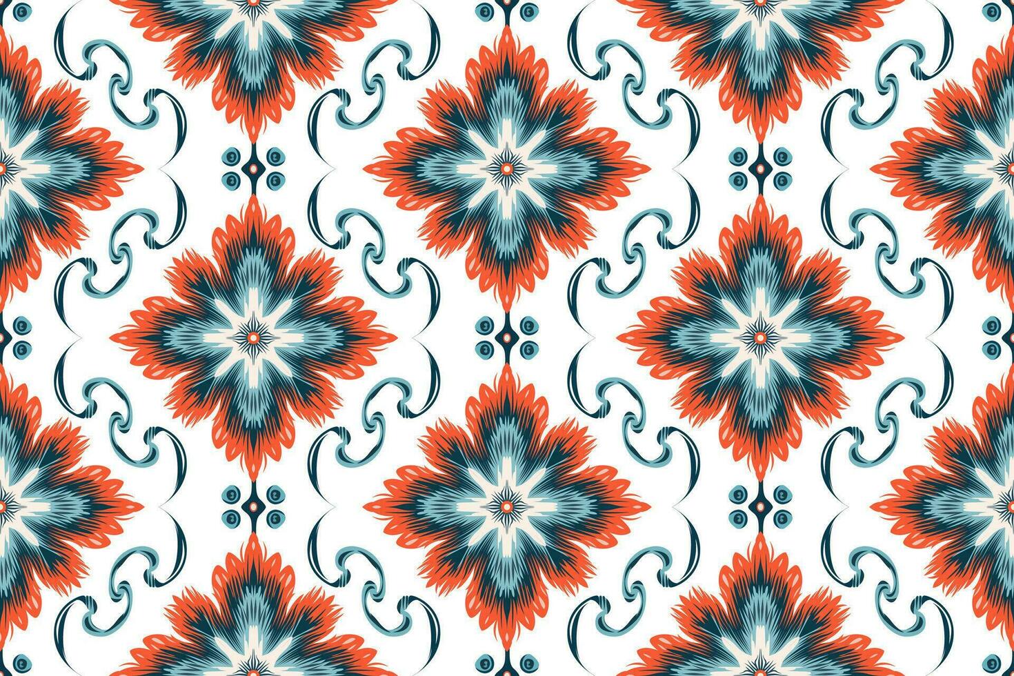 Abstract ethnic seamless pattern design. Aztec fabric carpet boho mandalas decorated. Tribal native motif traditional embroidery vector background