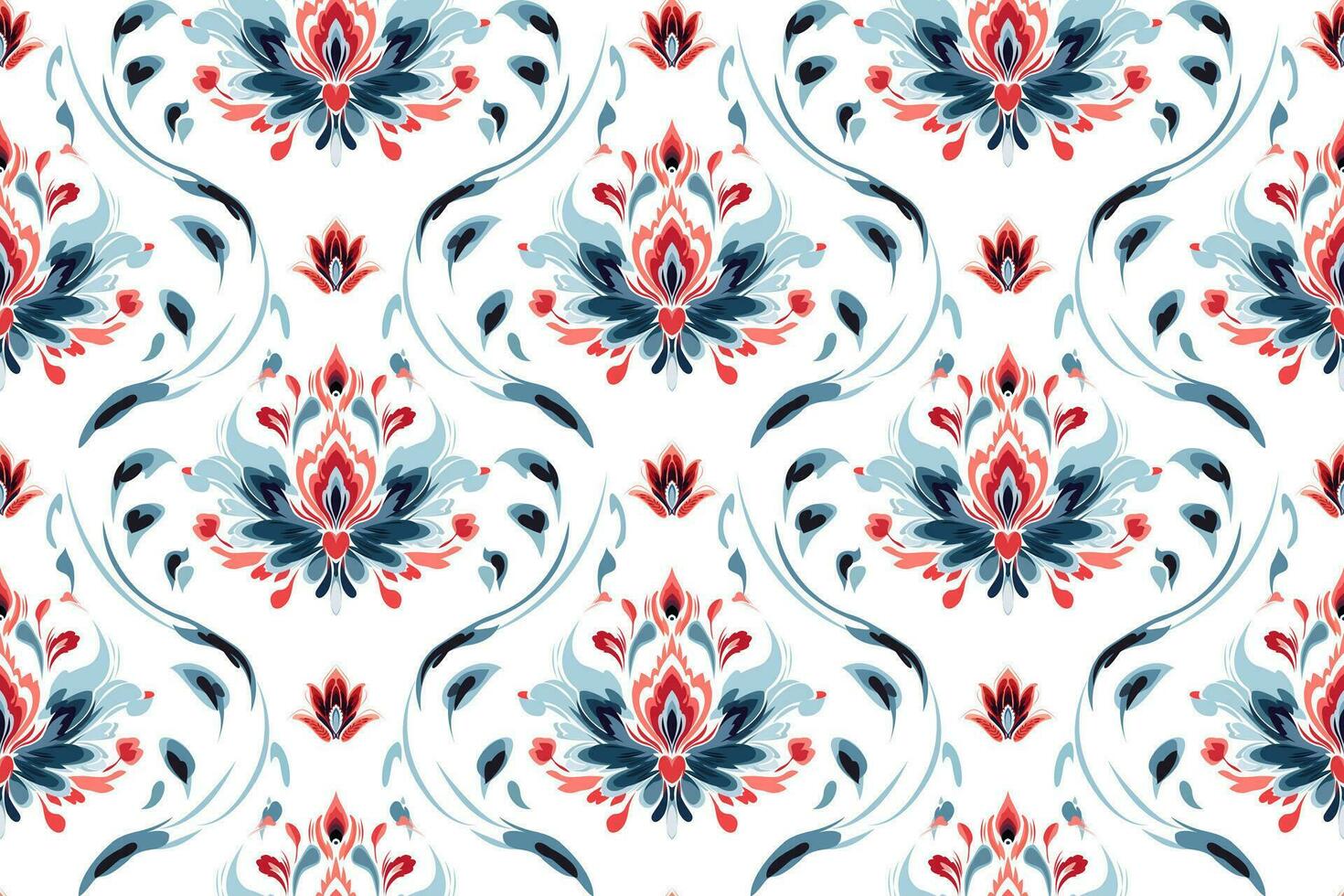 Abstract ethnic seamless pattern design. Aztec fabric carpet boho mandalas decorated. Tribal native motif traditional embroidery vector background