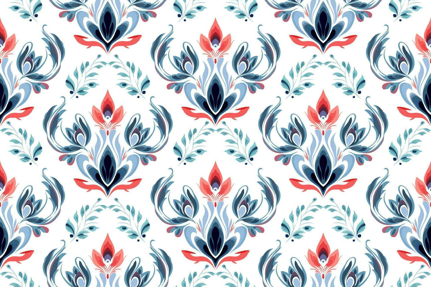 Abstract ethnic seamless pattern design. Aztec fabric carpet boho mandalas decorated. Tribal native motif traditional embroidery vector background