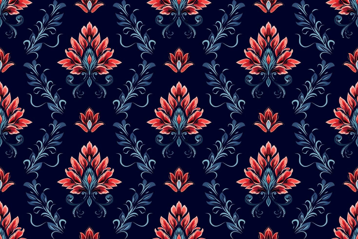 Abstract ethnic seamless pattern design. Aztec fabric carpet boho mandalas decorated. Tribal native motif traditional embroidery vector background