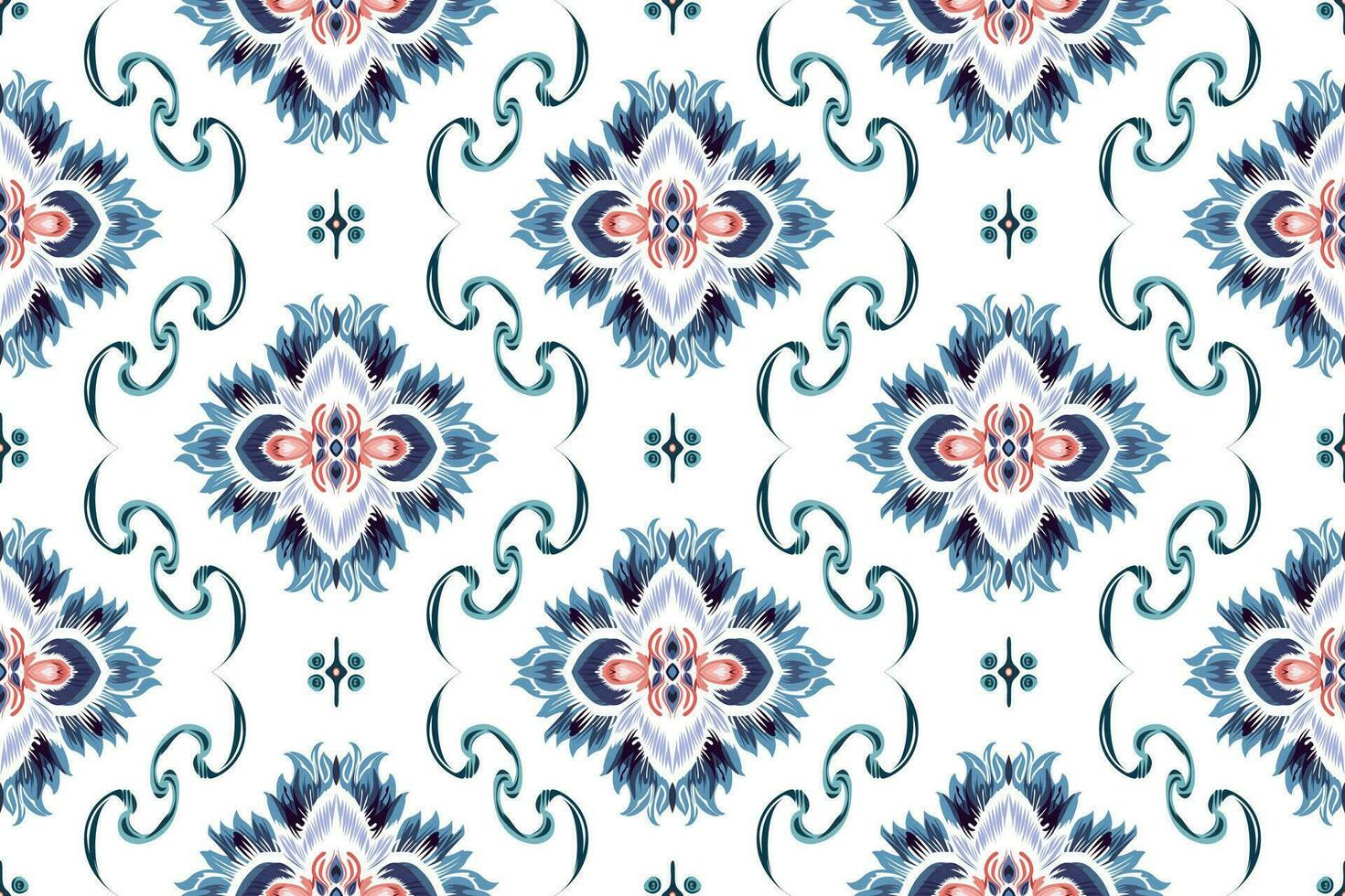 Abstract ethnic seamless pattern design. Aztec fabric carpet boho mandalas decorated. Tribal native motif traditional embroidery vector background