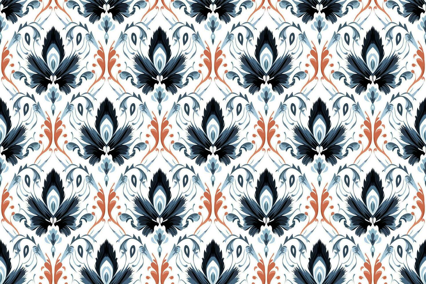 Abstract ethnic seamless pattern design. Aztec fabric carpet boho mandalas decorated. Tribal native motif traditional embroidery vector background