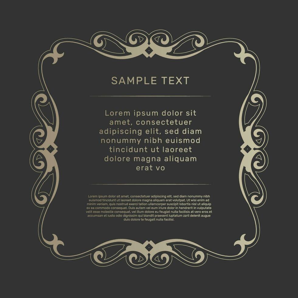Frame design card design antique luxury vintage. - Vector. vector