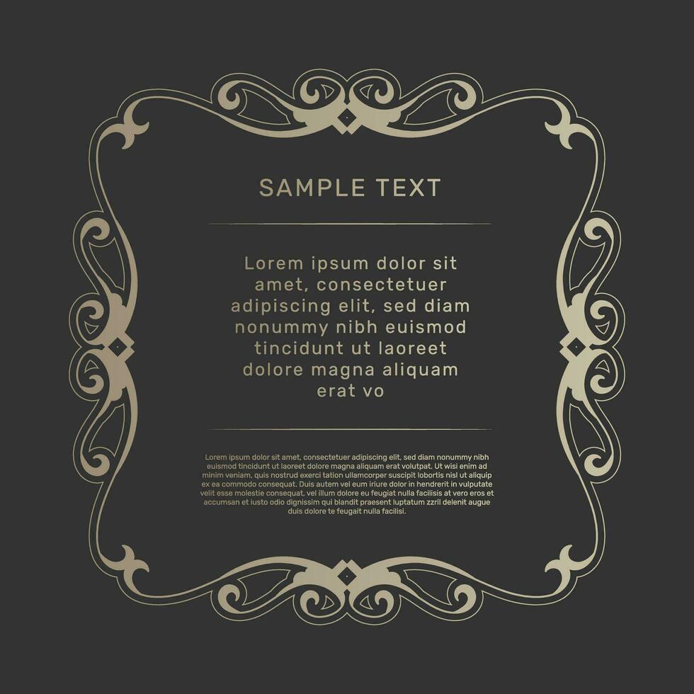 Frame design card design antique luxury vintage. - Vector. vector