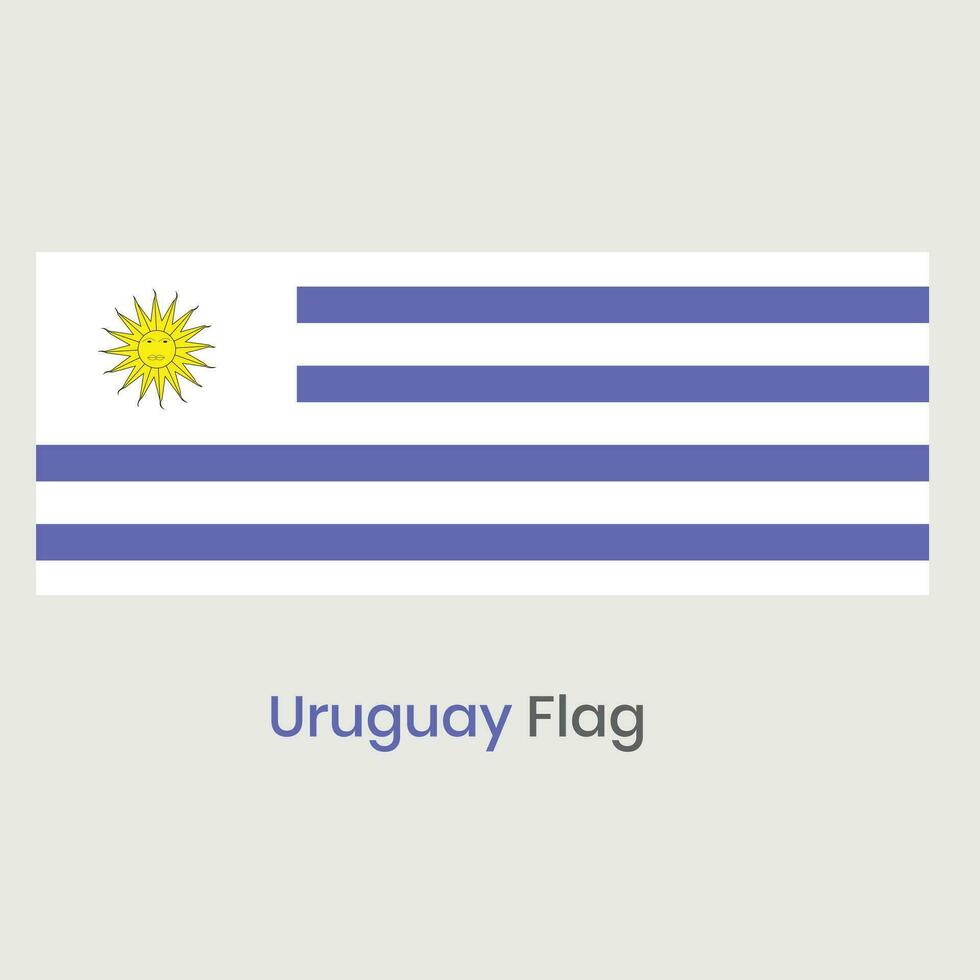 el Uruguay bandera vector