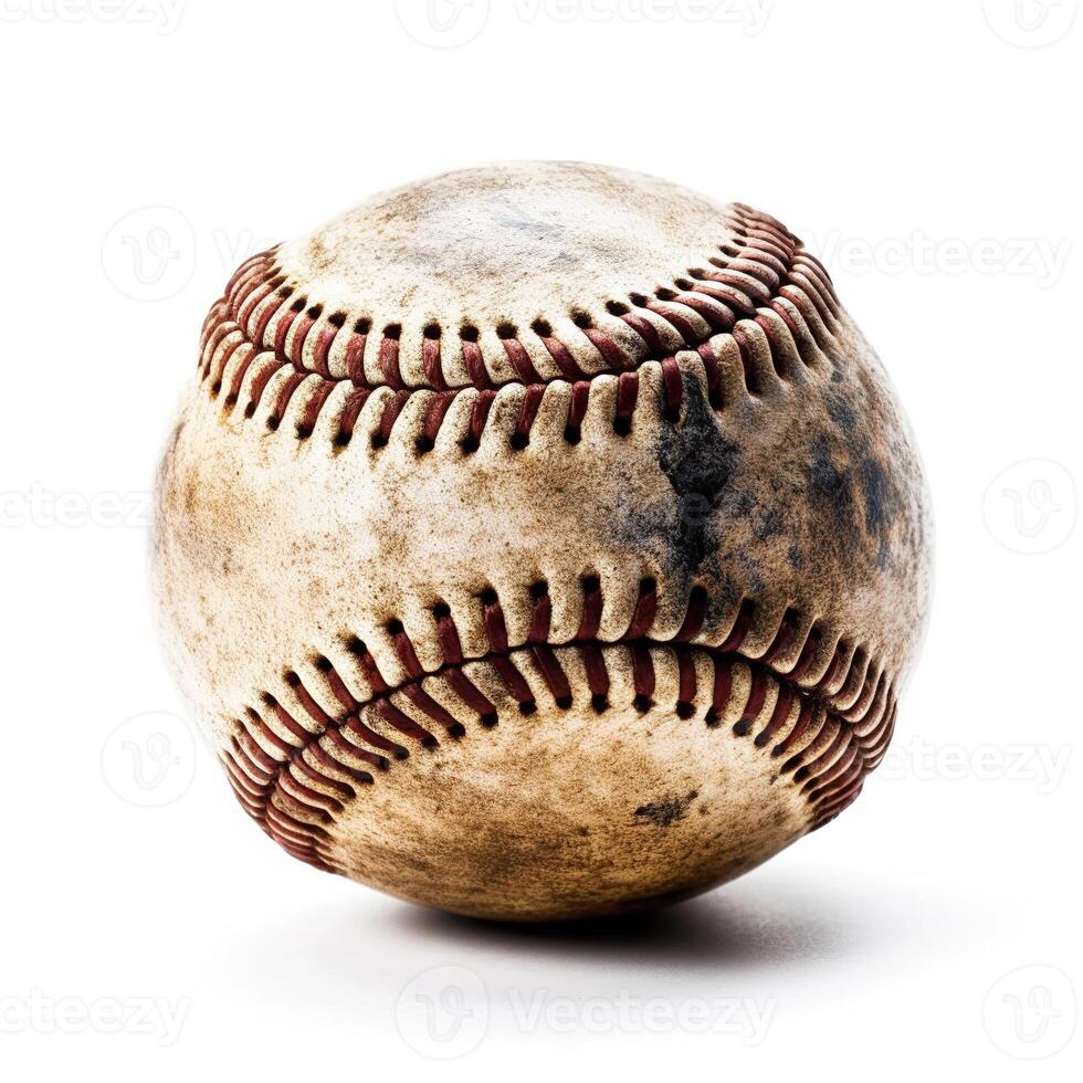 Baseball on white background. photo