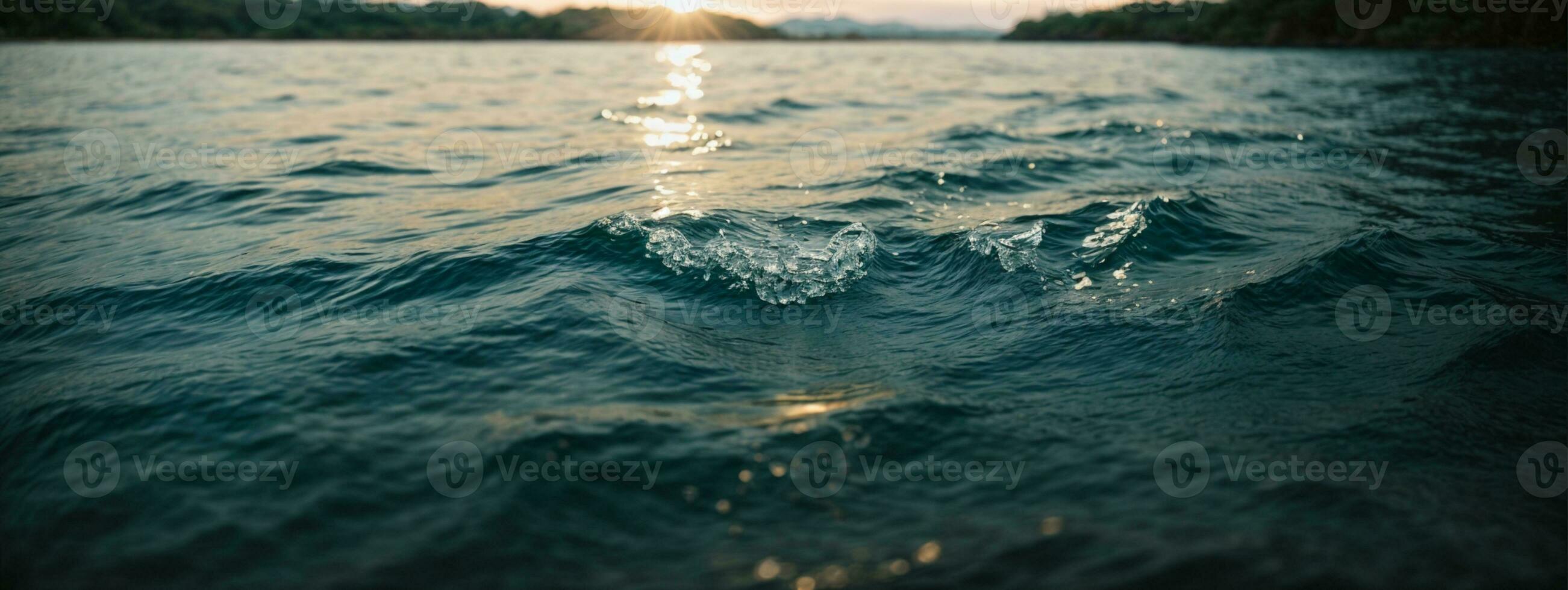 agua antecedentes. ai generado foto