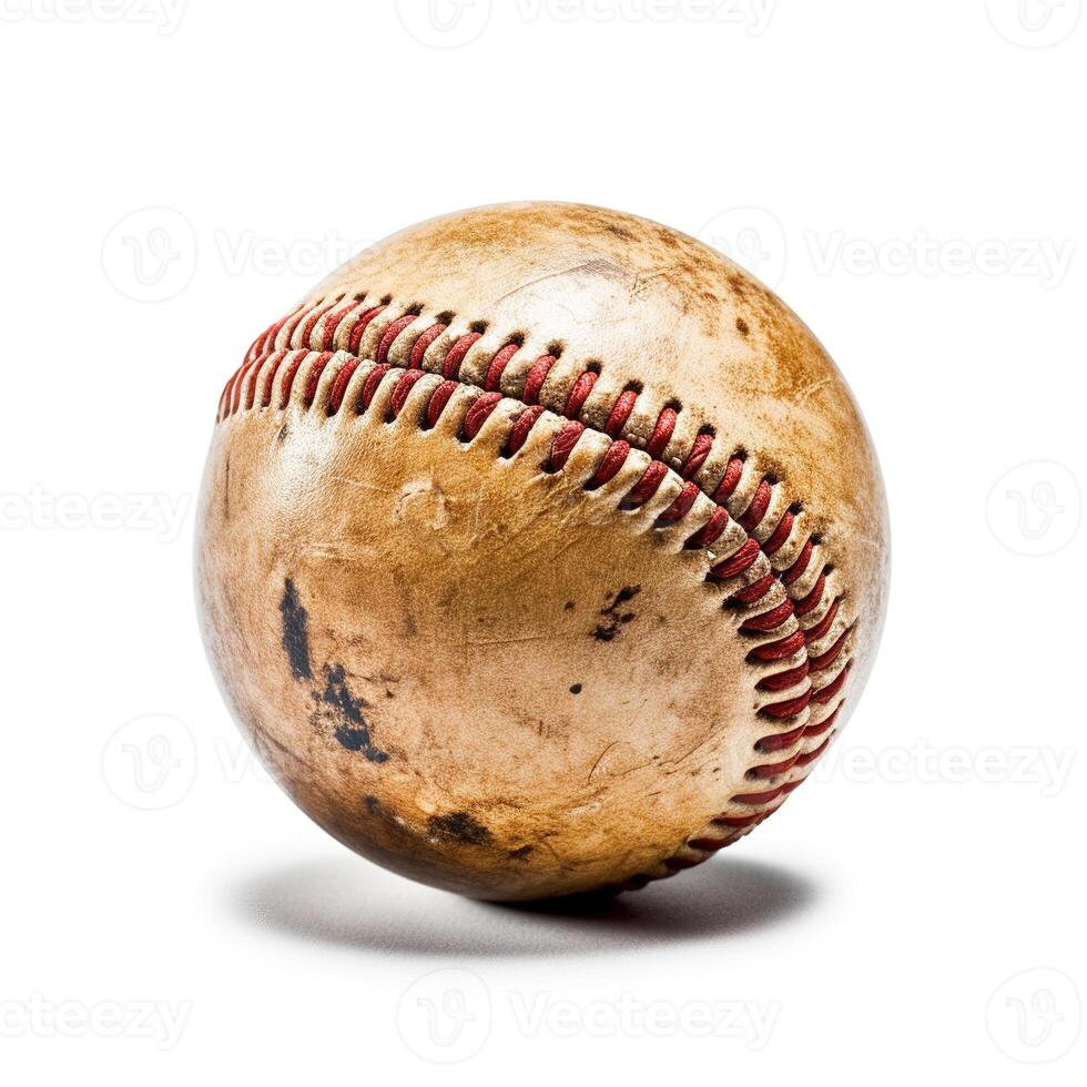 Baseball on white background. photo