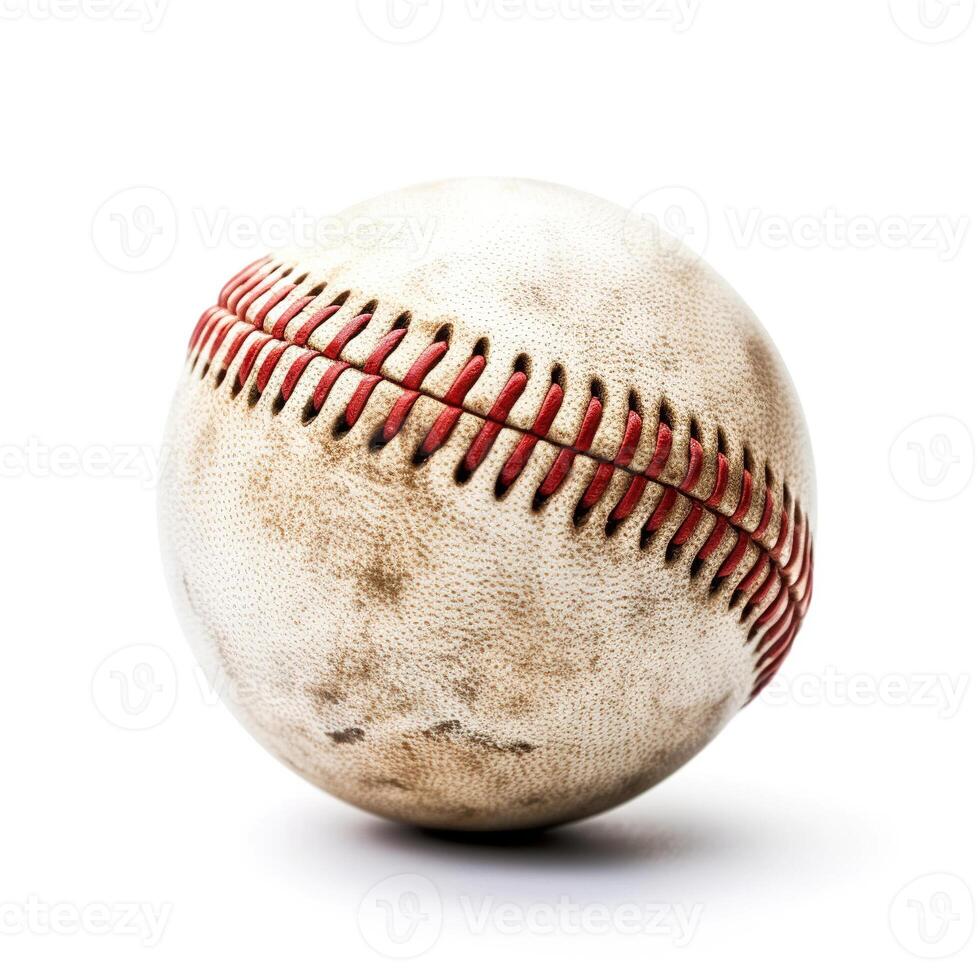 Baseball on white background. photo