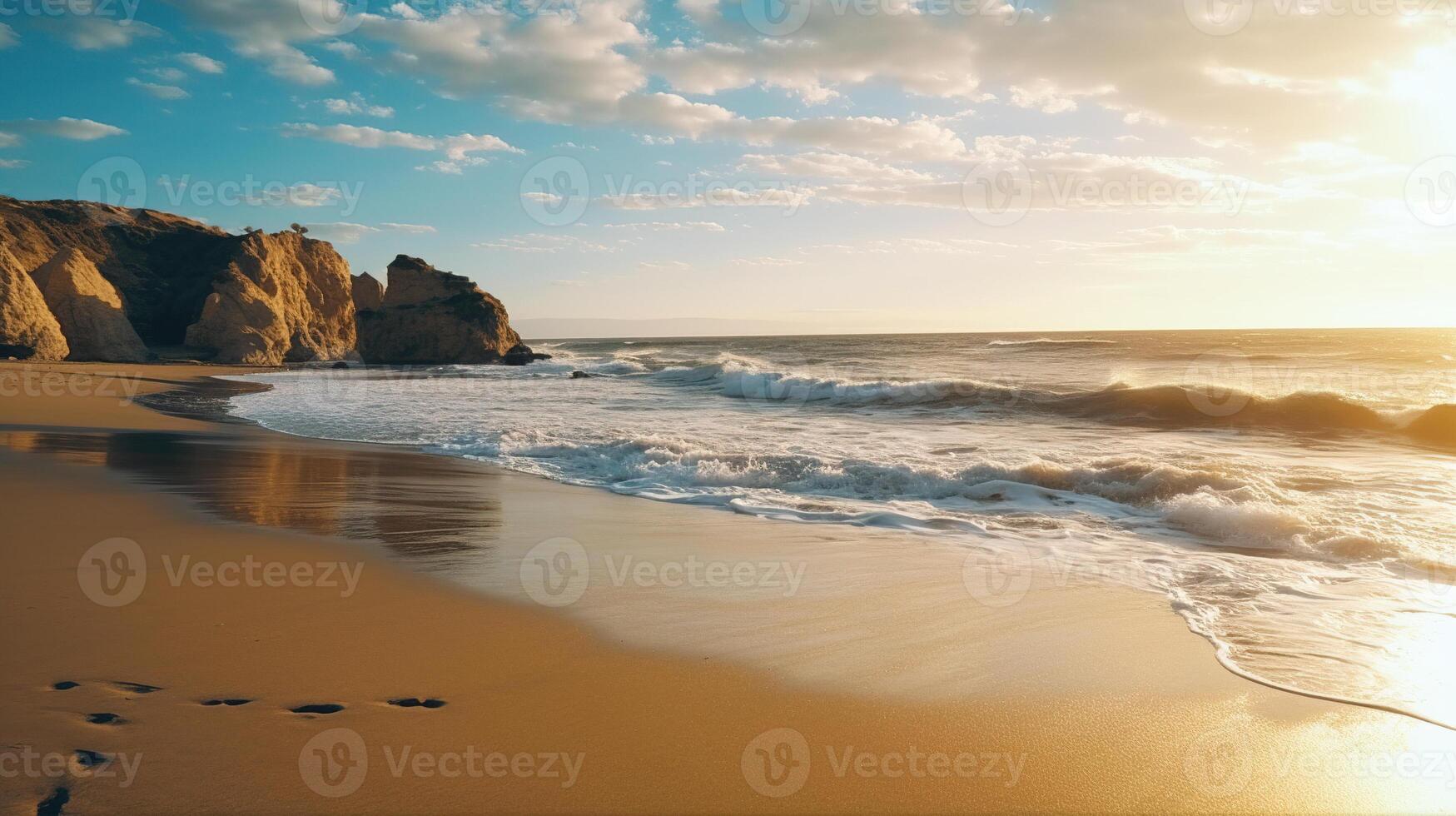 Beach and ocean. photo